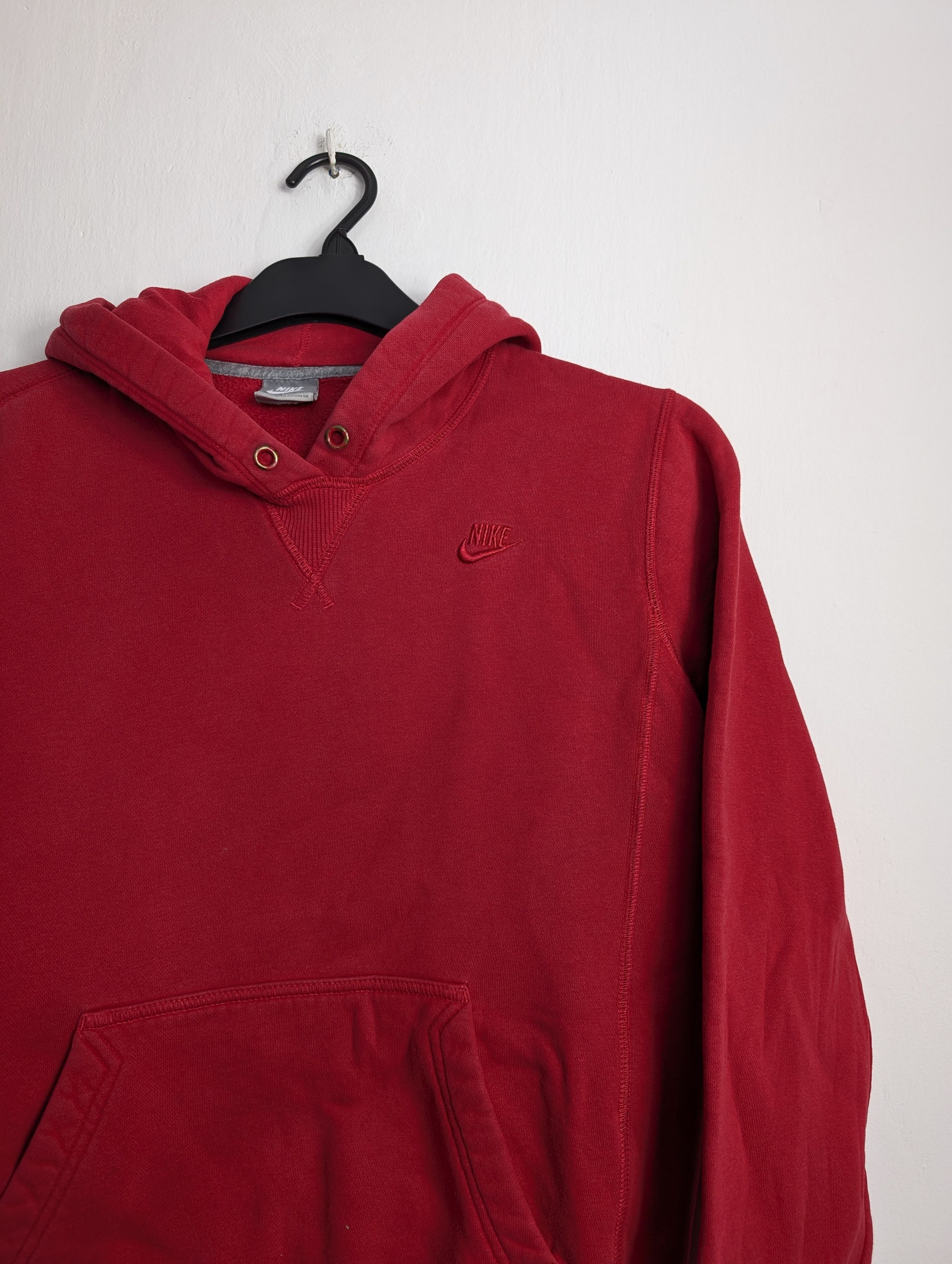 Nike Nike Sportswear Basic Red Hoodie Sweatshirt Size M / US 6-8 / IT 42-44 - 2 Thumbnail
