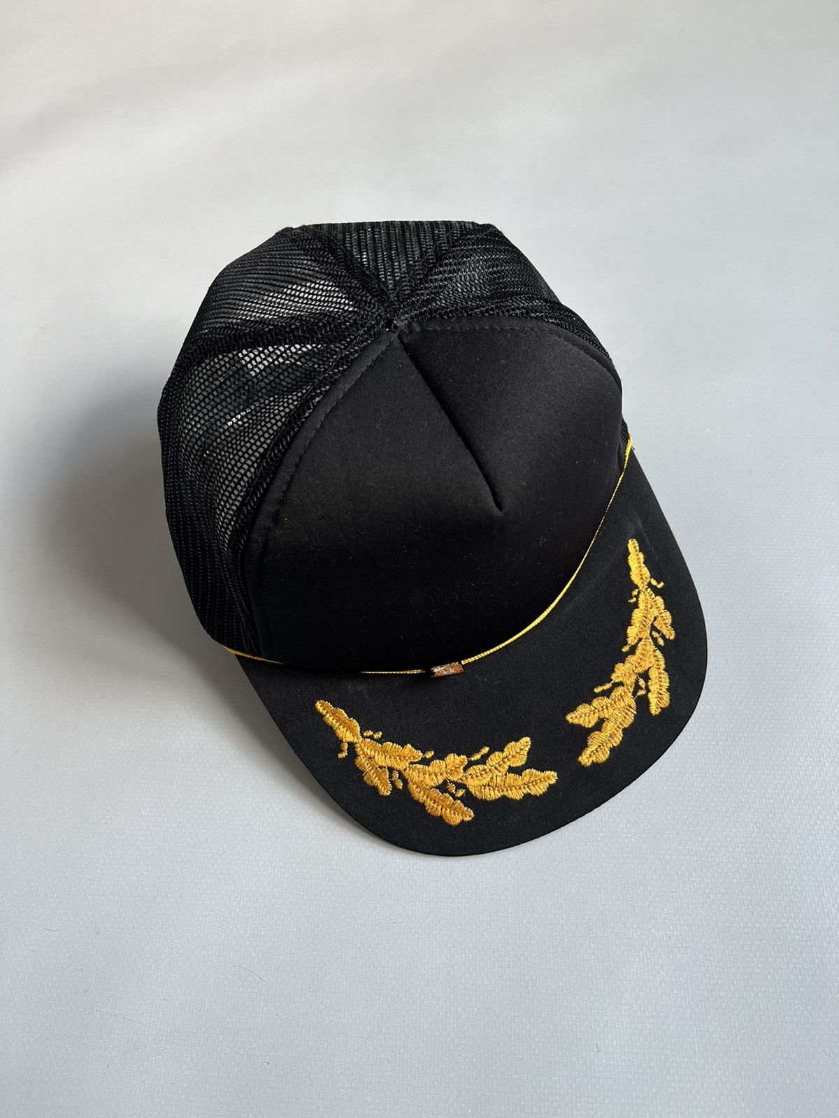 Other Vintage 80s Cobmaster Black Golden Wreath Trucker Cap Size ONE SIZE - 1 Thumbnail