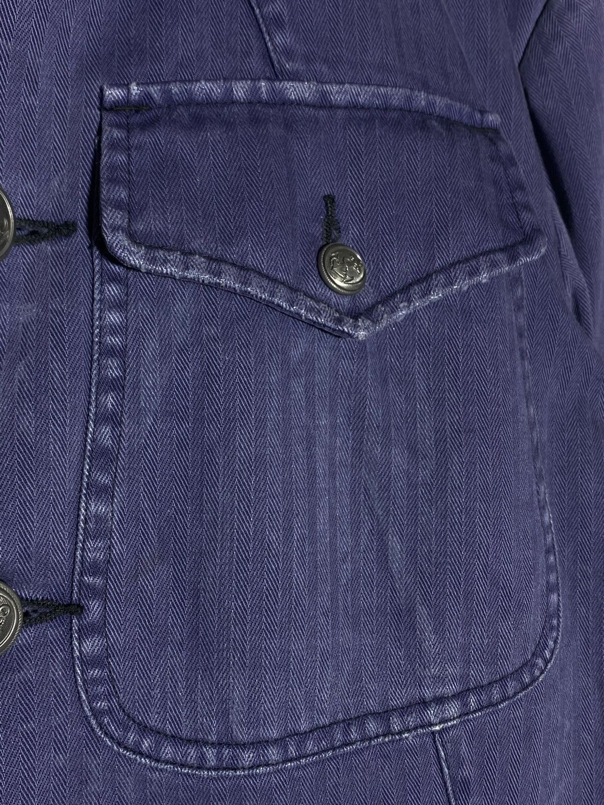 RRL Ralph Lauren RRL Double R Ralph Lauren Vintage Denim Jacket Officer Vibe Size S / US 4 / IT 40 - 8 Thumbnail