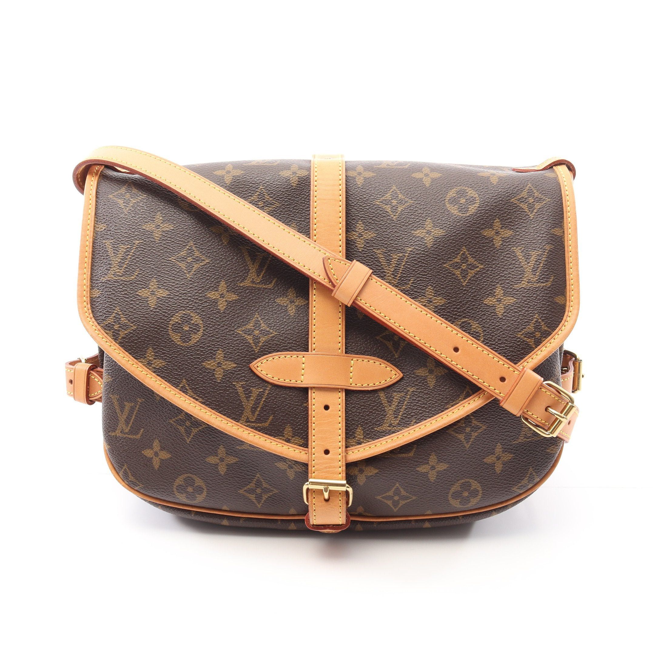 Louis Vuitton Louis Vuitton Saumur 30 Monogram Shoulder Bag Leather Brown Size ONE SIZE - 1 Thumbnail