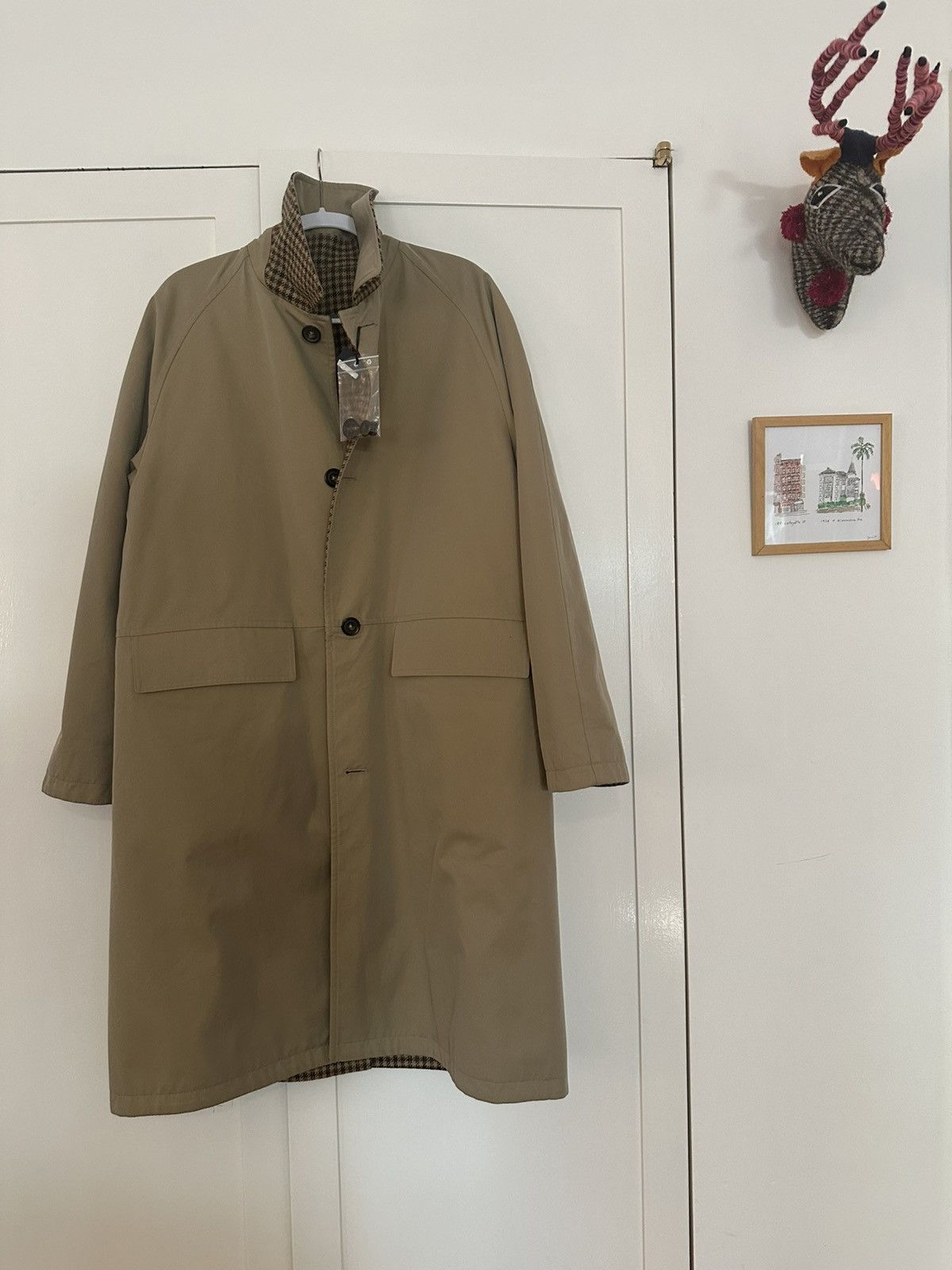 Drake's Drake's Reversible Balmacaan Coat never worn, tags Size US M / EU 48-50 / 2 - 7 Thumbnail