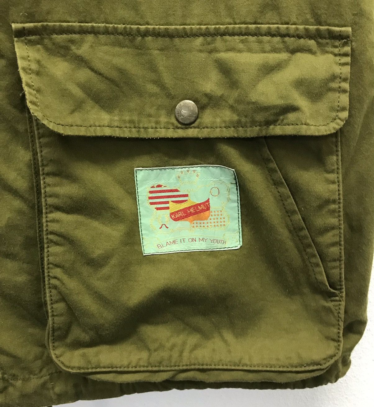 Karl Helmut × Vintage Vintage Karl Helmut Blame IT On My YOUTH Jacket Size US XL / EU 56 / 4 - 8 Thumbnail