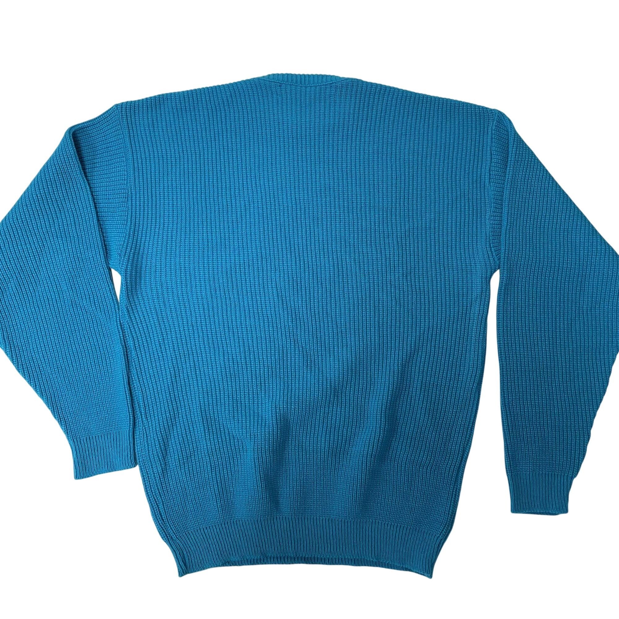 Le TIGRE NOS New Vtg Le Tigre AQUA Crewneck KNIT Streetwear Sweater Size US XL / EU 56 / 4 - 2 Thumbnail