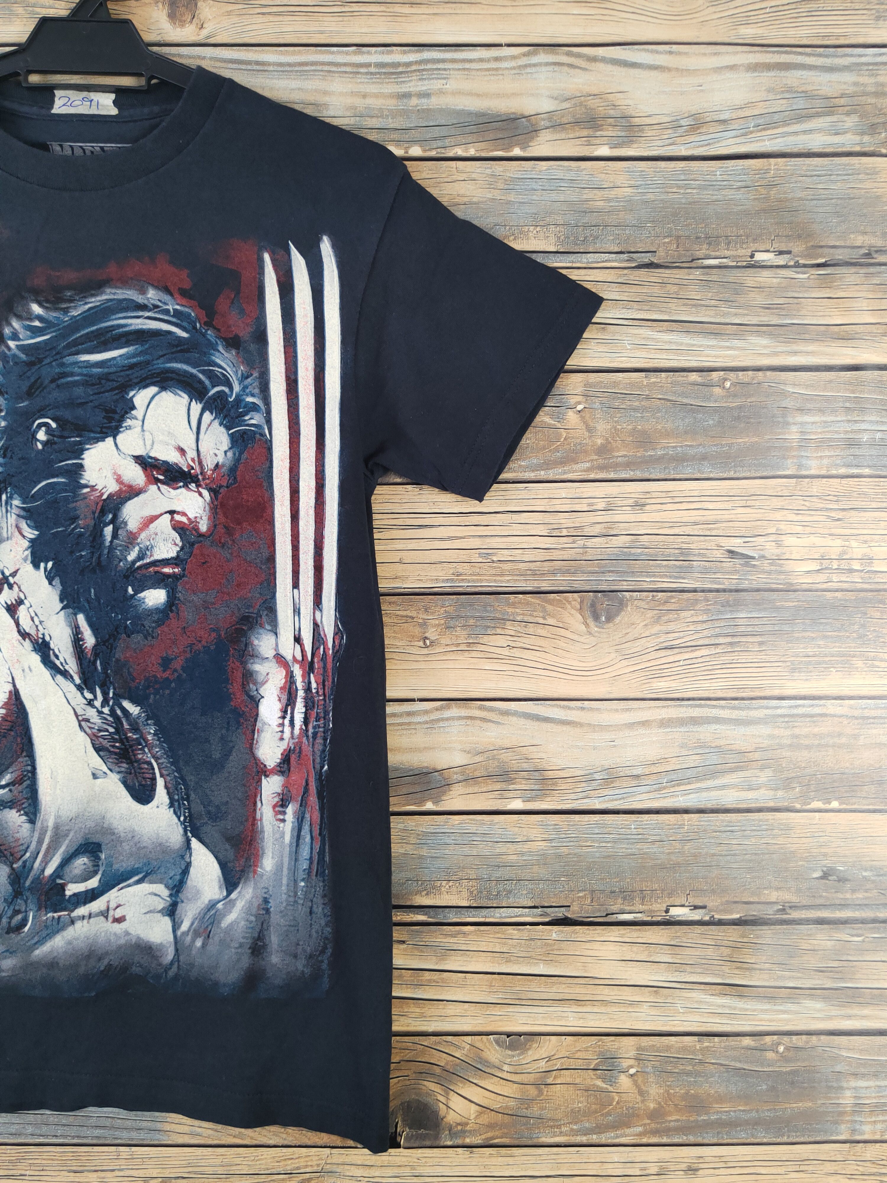 Marvel Comics DL Marvel Black Wolverine Short Sleeve T-shirt #2091 Size US S / EU 44-46 / 1 - 6 Thumbnail