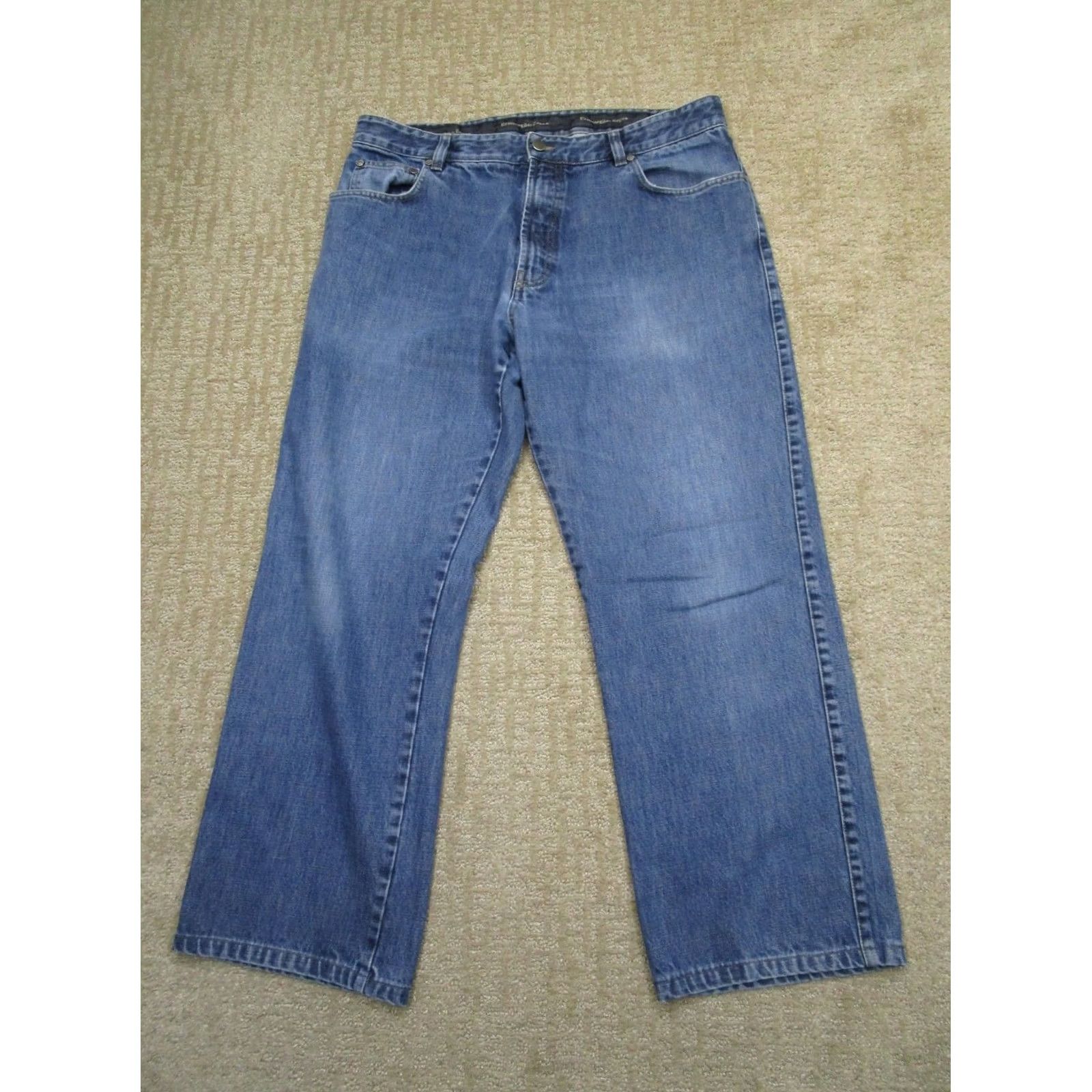 Ermenegildo Zegna Ermenegildo Zegna Jeans Men 38 Blue Straight Relaxed Pants Light Wash Italy Made Denim 5-Pocket Logo Baggy/Relaxed Style Mens Jeans Size US 38 / EU 54 - 2 Thumbnail