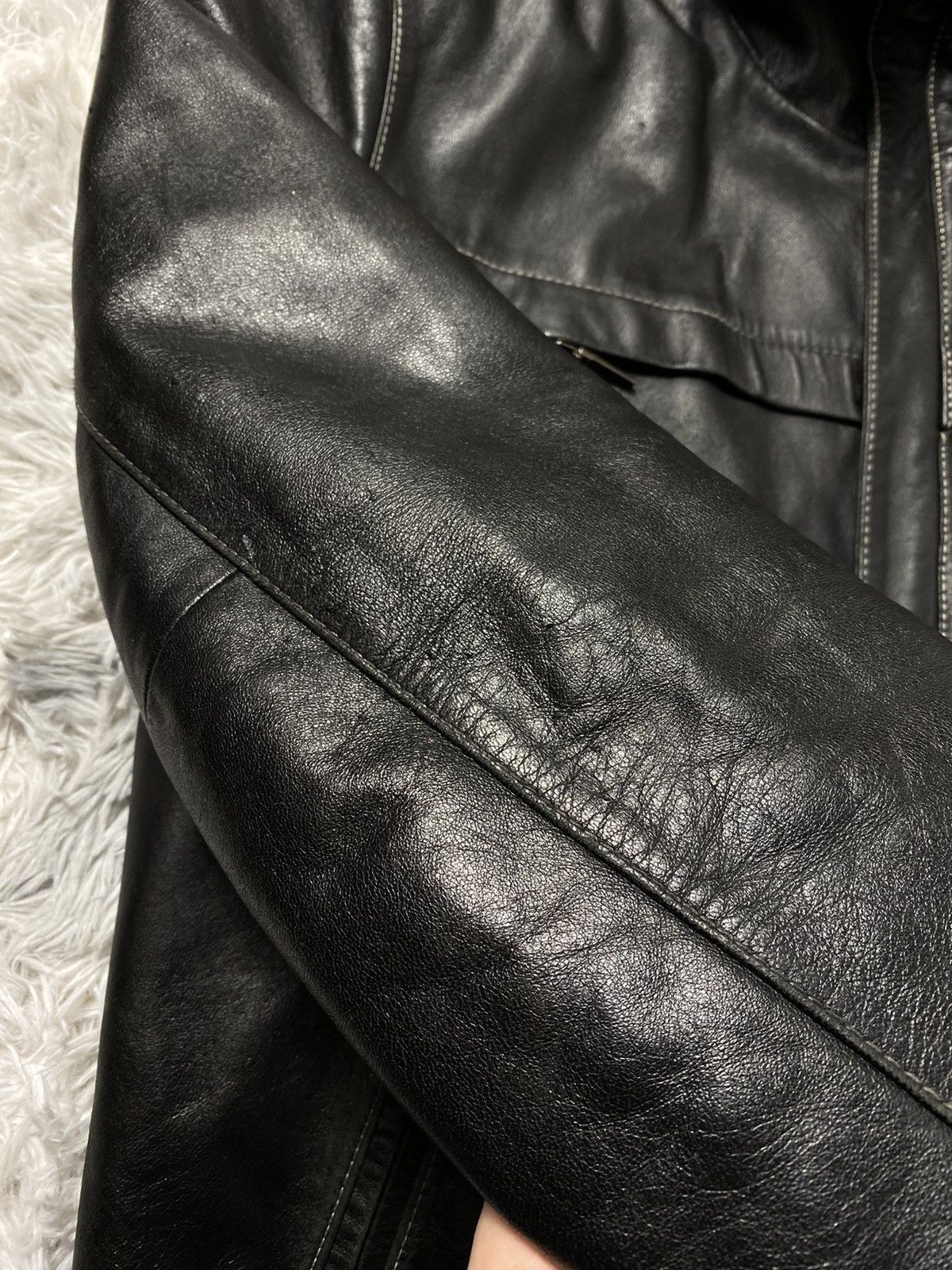 GF Ferre Gianfranco Ferre GF Ferre Leather Jacket with Genuine Fur Size L / US 10 / IT 46 - 6 Thumbnail