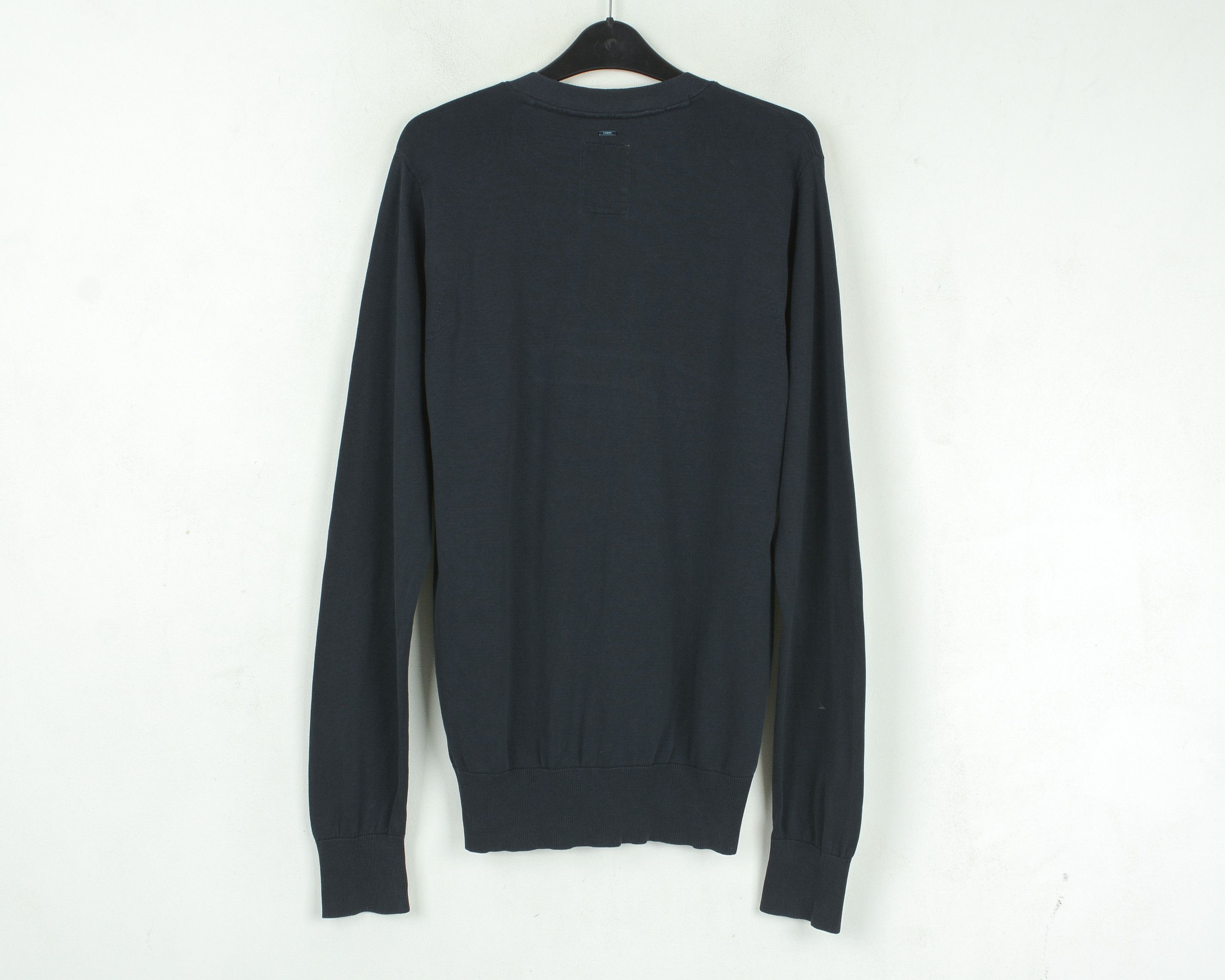 G-Star Tamanho L Navy Blue Jumper Sweater Cardigan Cotton Jacket Size US L / EU 52-54 / 3 - 4 Thumbnail