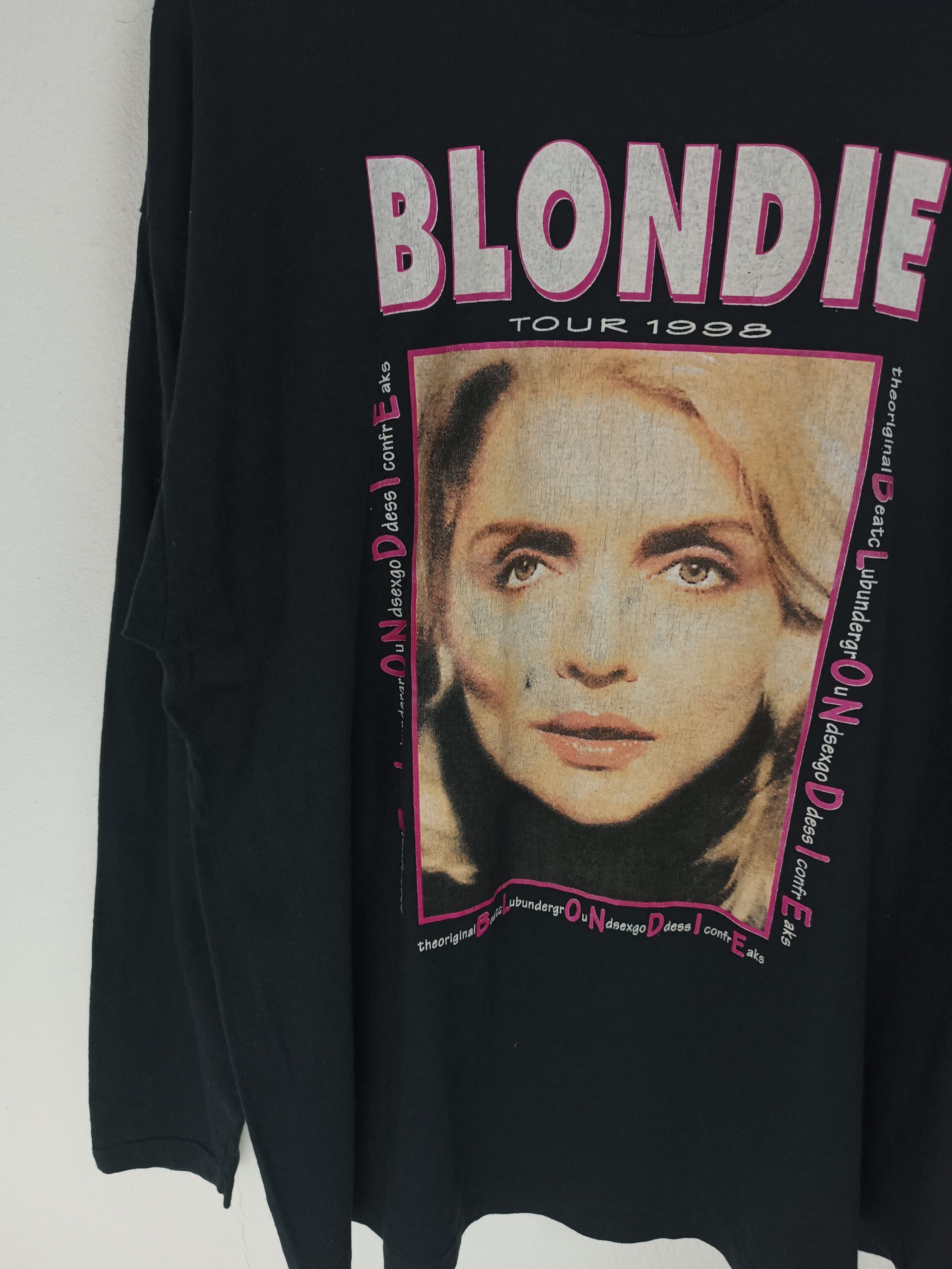 Band Tees RARE🔥VINTAGE 90'S BLONDIE TOUR TEE debbie abba patti bjork Size US XL / EU 56 / 4 - 6 Thumbnail