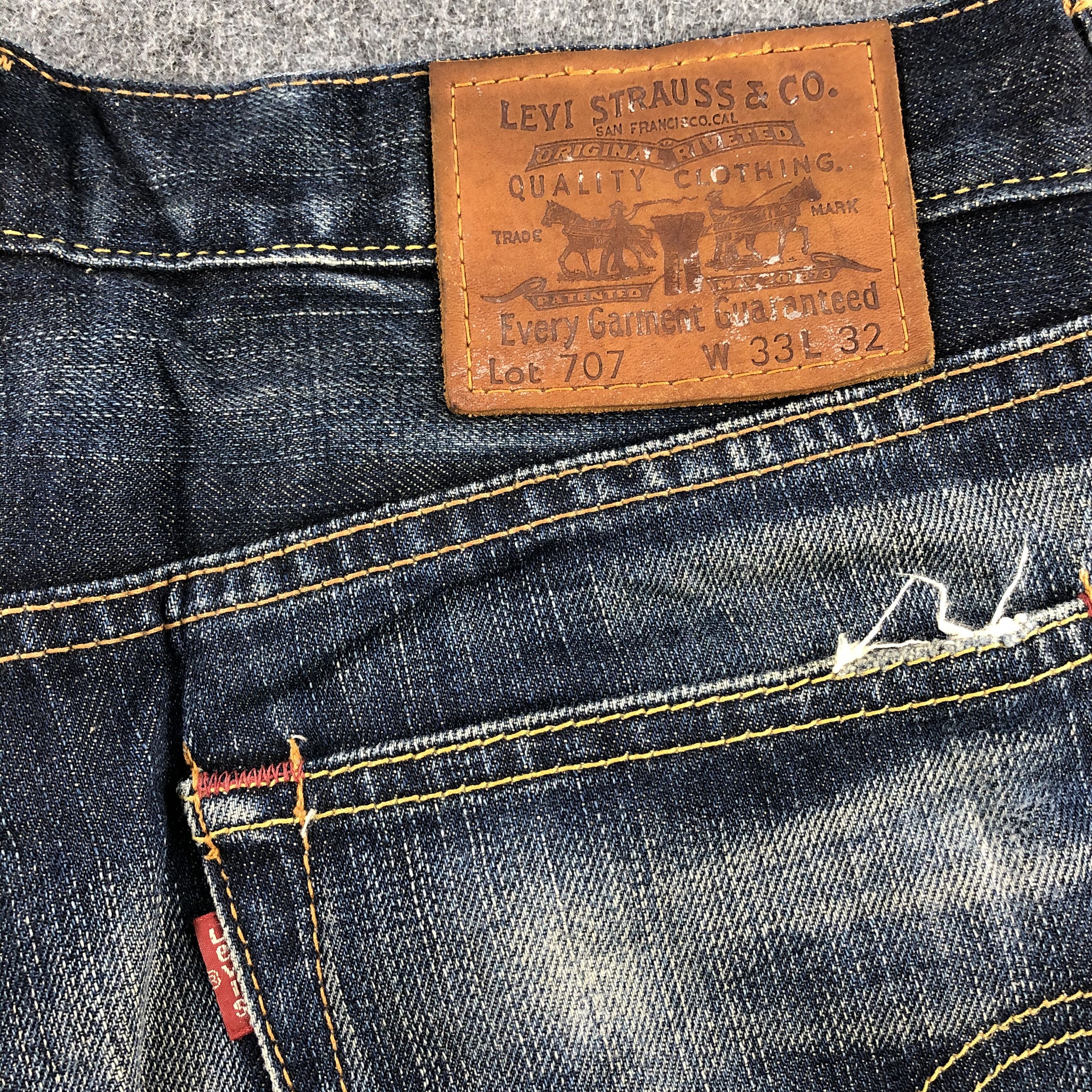 Levi's × Vintage 90s Vintage Blue Wash Levis 707 Jeans-JM1988 Size US 34 / EU 50 - 6 Thumbnail