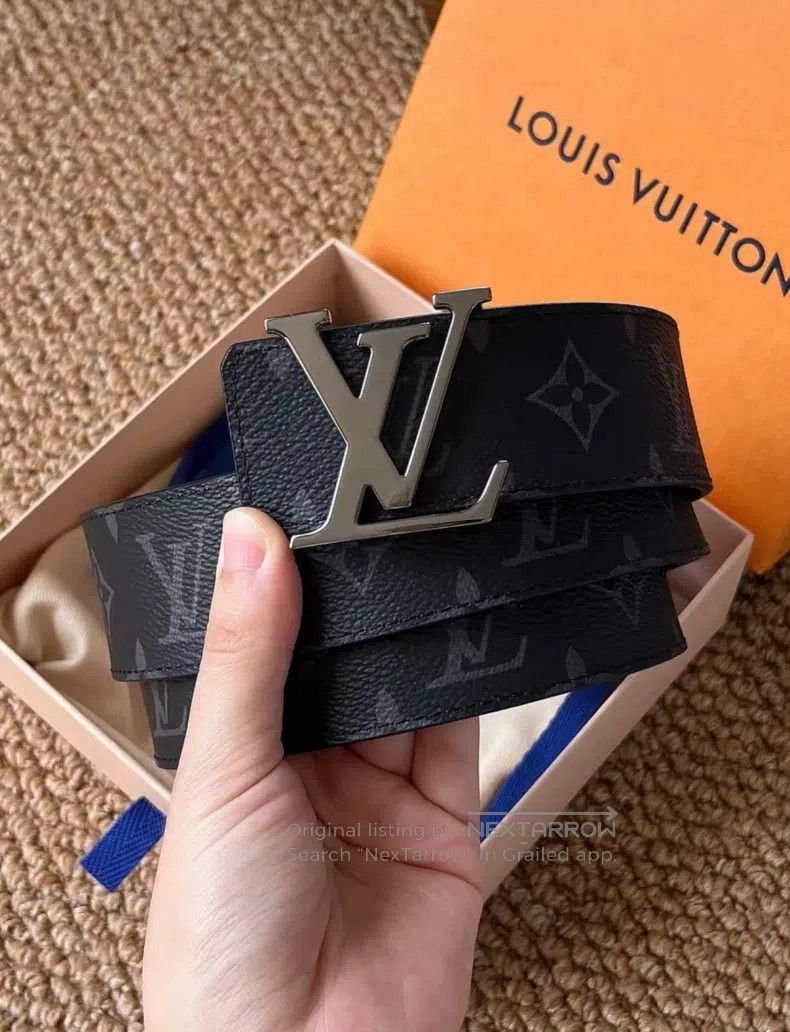 Louis Vuitton Louis Vuitton Black presbyopic belt Men's Classic Black Re Size ONE SIZE - 5 Thumbnail