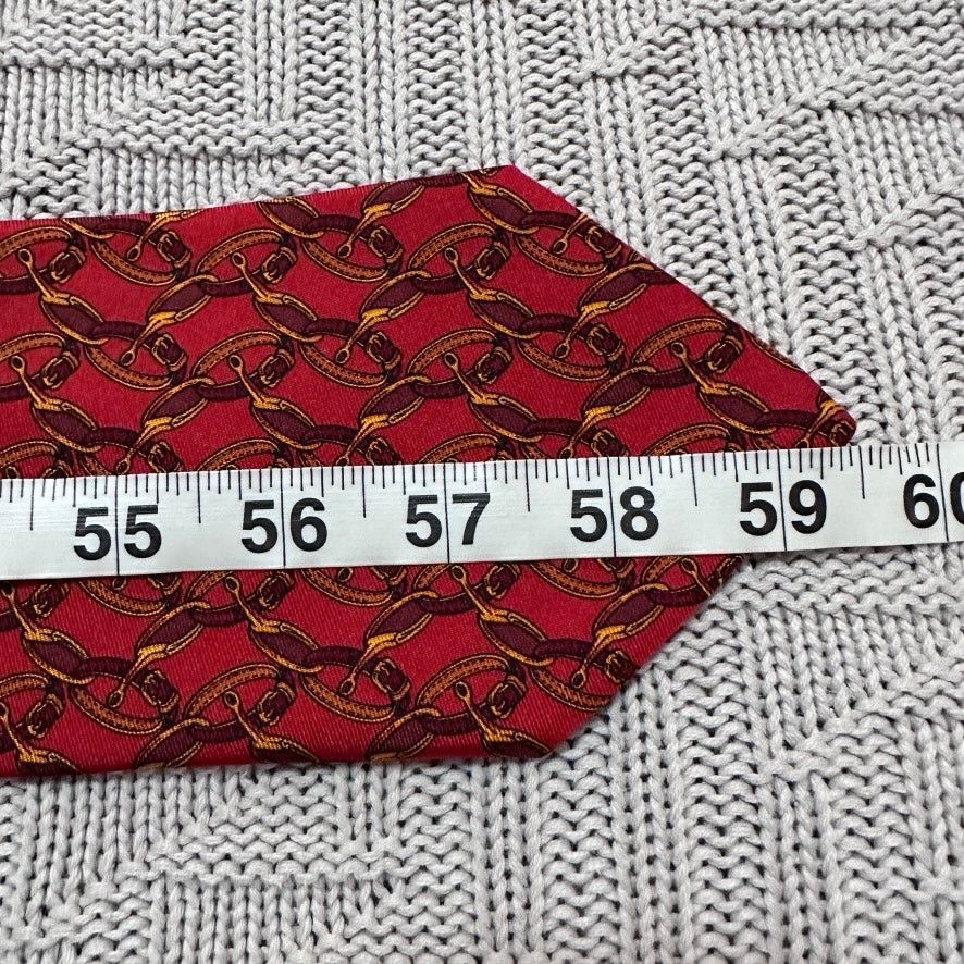 Brooks Brothers Brooks Brothers red horse bit silk tie Size ONE SIZE - 4 Thumbnail