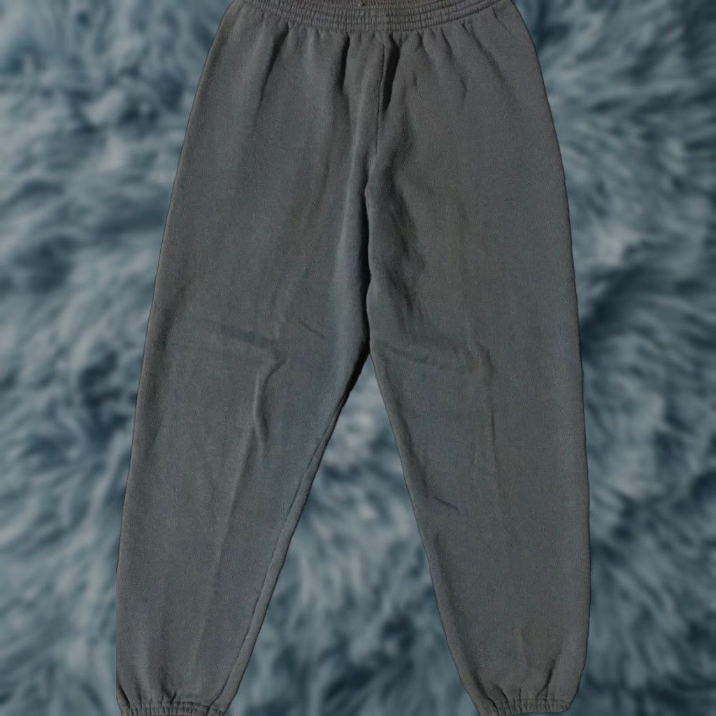 Tultex VINTAGE Tultex Sweatpants M USA 80s 90s Grunge Distressed Faded Blue Basketball Activewear Pants Mens Size US 31 - 1 Thumbnail