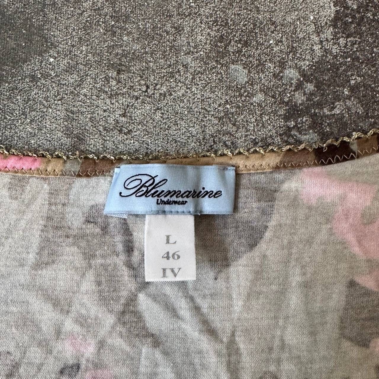 Blumarine × Vintage Blumarine Vintage 3/4 Sleeve Camo Blouse Size L / US 10 / IT 46 - 9 Thumbnail