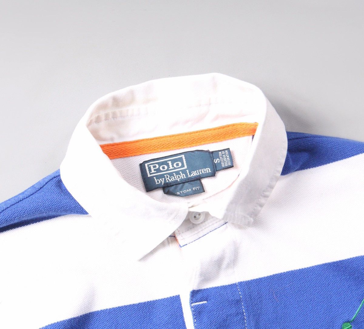 Ralph Lauren Ralph Lauren Polo 90s Shirt Blue White Custom Fit Vintage S Size US S / EU 44-46 / 1 - 4 Thumbnail