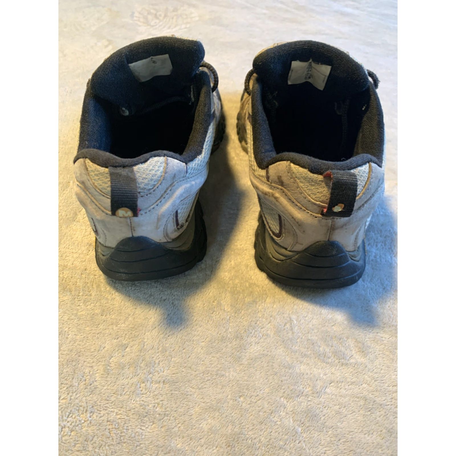 Merrell Moab Vent Shoes Mens 13 Gray Suede Low Top Hiking Boots
