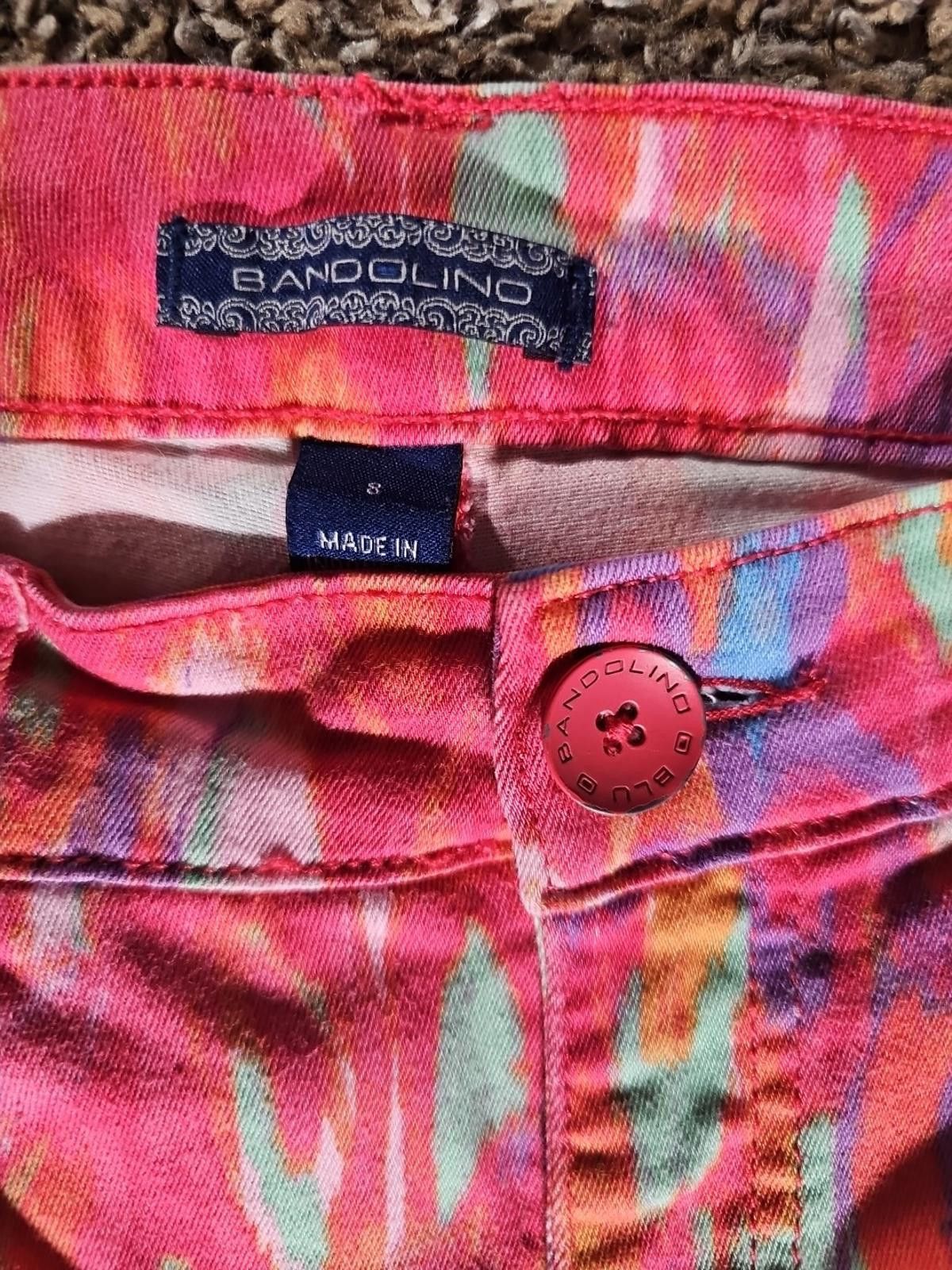 Other Bandolino Sz 8 Bright Tie Dye Pants Size 30" / US 8 / IT 44 - 2 Thumbnail