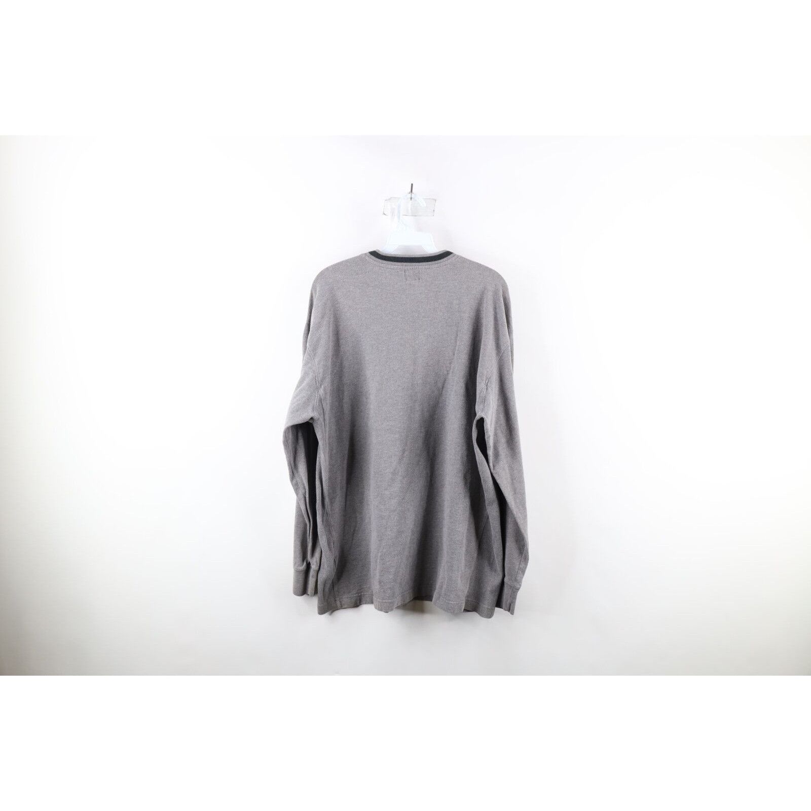 Calvin Klein × Vintage Vintage 90s Calvin Klein Ribbed Knit Long Sleeve T-Shirt Size US M / EU 48-50 / 2 - 6 Thumbnail
