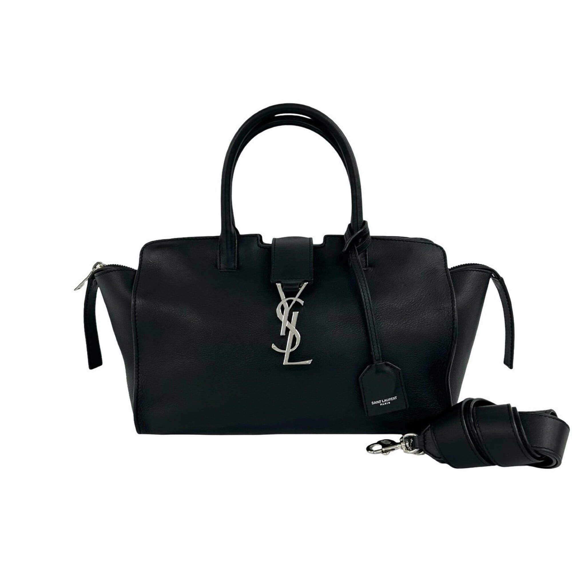 Saint Laurent Paris Yves Saint Laurent PARIS Baby Downtown Cabas Leather 2-way Handbag/Shoulder Bag 99-10 Size ONE SIZE - 1 Thumbnail
