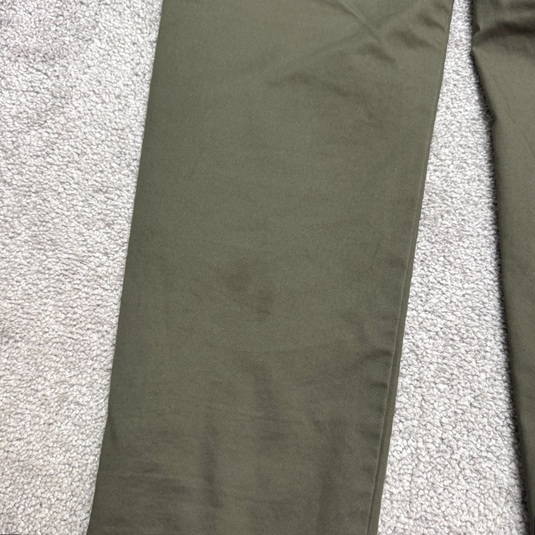 Banana Republic Banana Republic Slim Fit Chino Pants Mens 31x30 Olie Green Flat Front Classic Size US 31 - 5 Thumbnail