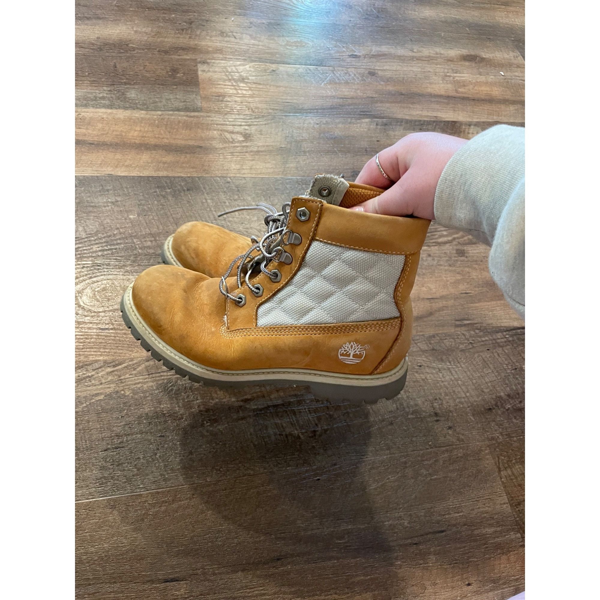 Timberland Timberland Quilted Ankle Boots Brown Nubuck Leather 16371-91 Size US 8 / IT 38 - 6 Thumbnail