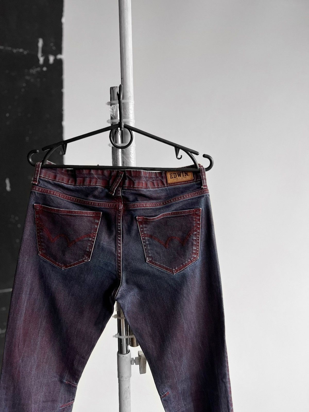 Edwin × Japanese Brand × Vintage Edwin Tokyo Japan Womens Vintage 90s Purple Slim Jeans Size 27" / US 4 / IT 40 - 4 Thumbnail