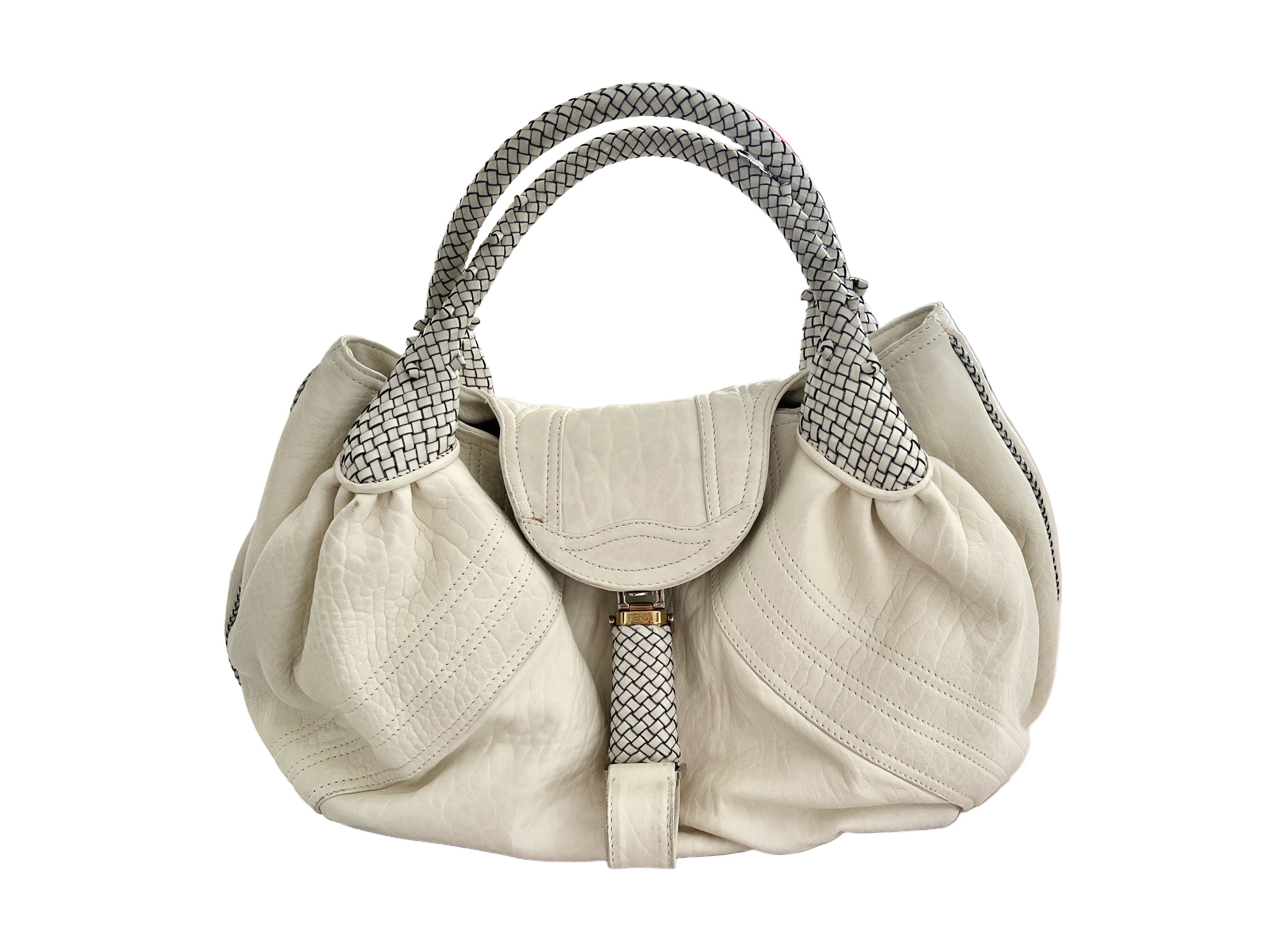 Fendi Fendi Nappa Ivory Gold Vintage Spy Hobo Bag, Large (≈18-19") Size ONE SIZE - 2 Thumbnail