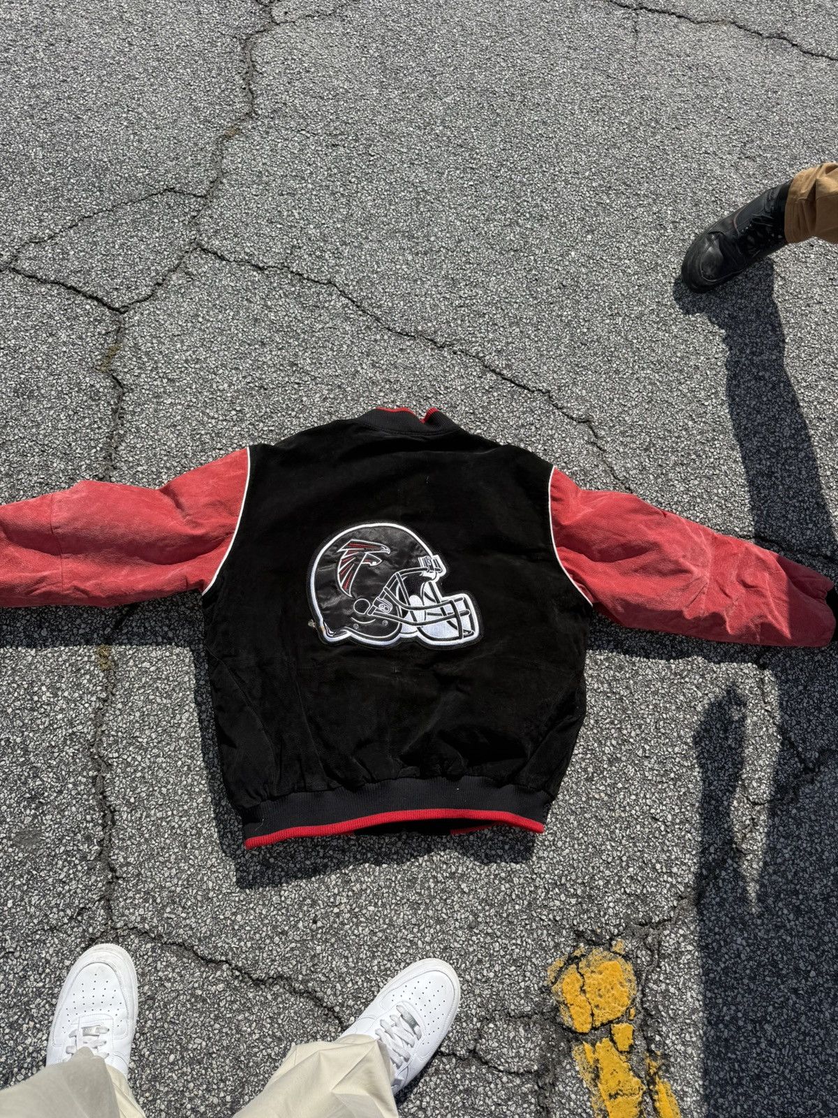 NFL Authentic Atlanta Falcons Suede Leather Bomber Size US L / EU 52-54 / 3 - 2 Thumbnail