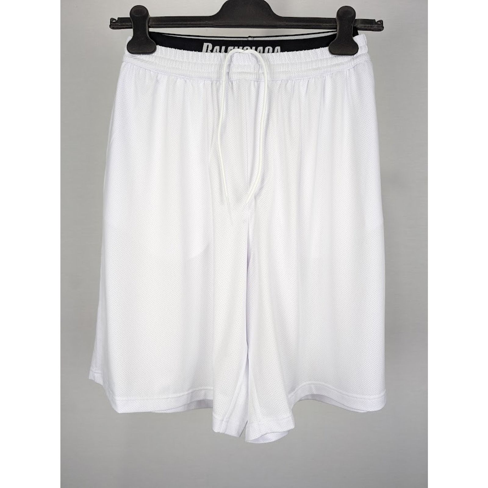 Balenciaga o1rshd1 Q:2 / Technical Mesh Swim Short in White Size US 36 / EU 52 - 2 Thumbnail