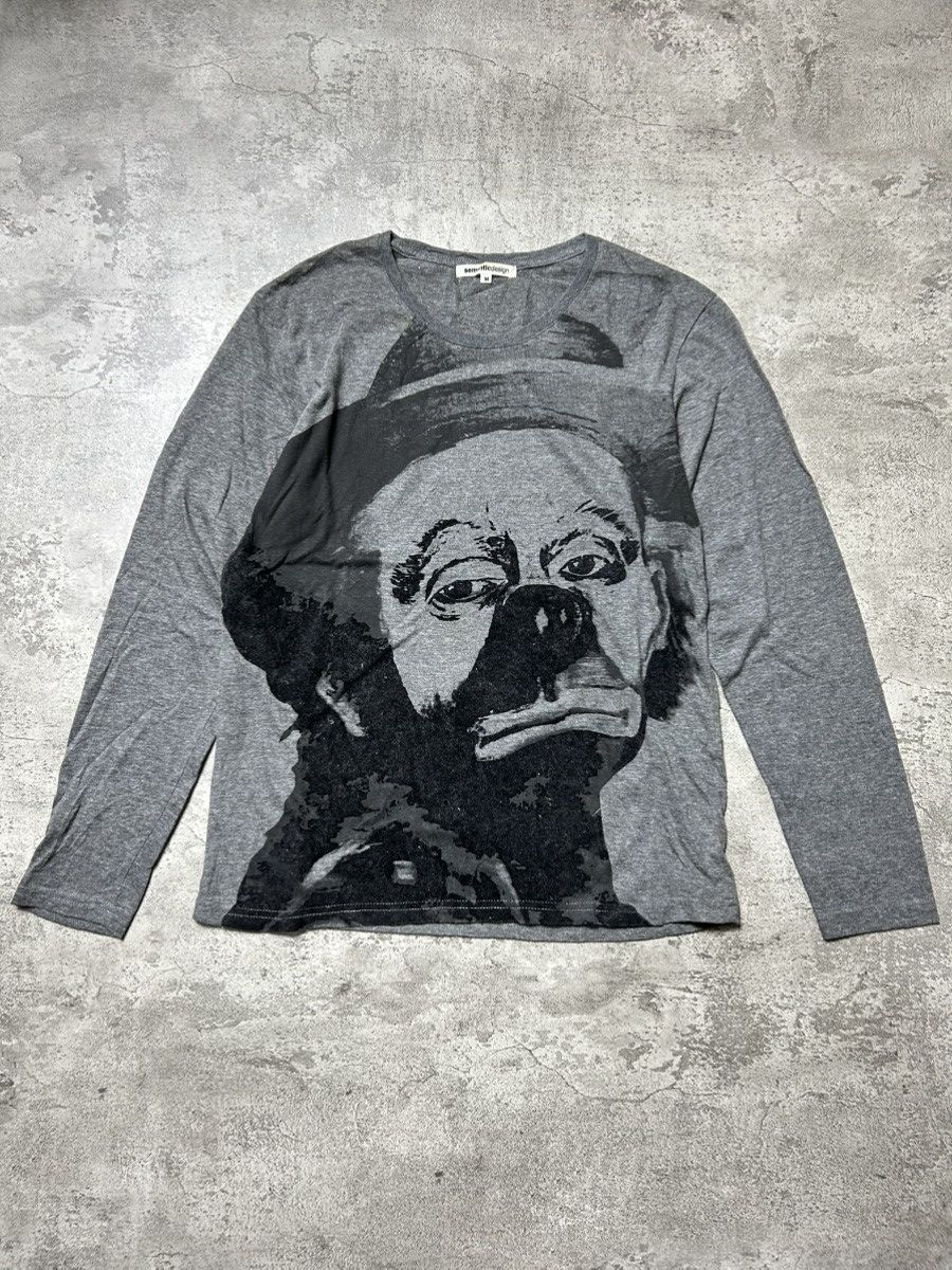 semanticdesign Rare Semantic Design Big Face Clown Long sleeve Shirt Size US M / EU 48-50 / 2 - 1 Thumbnail