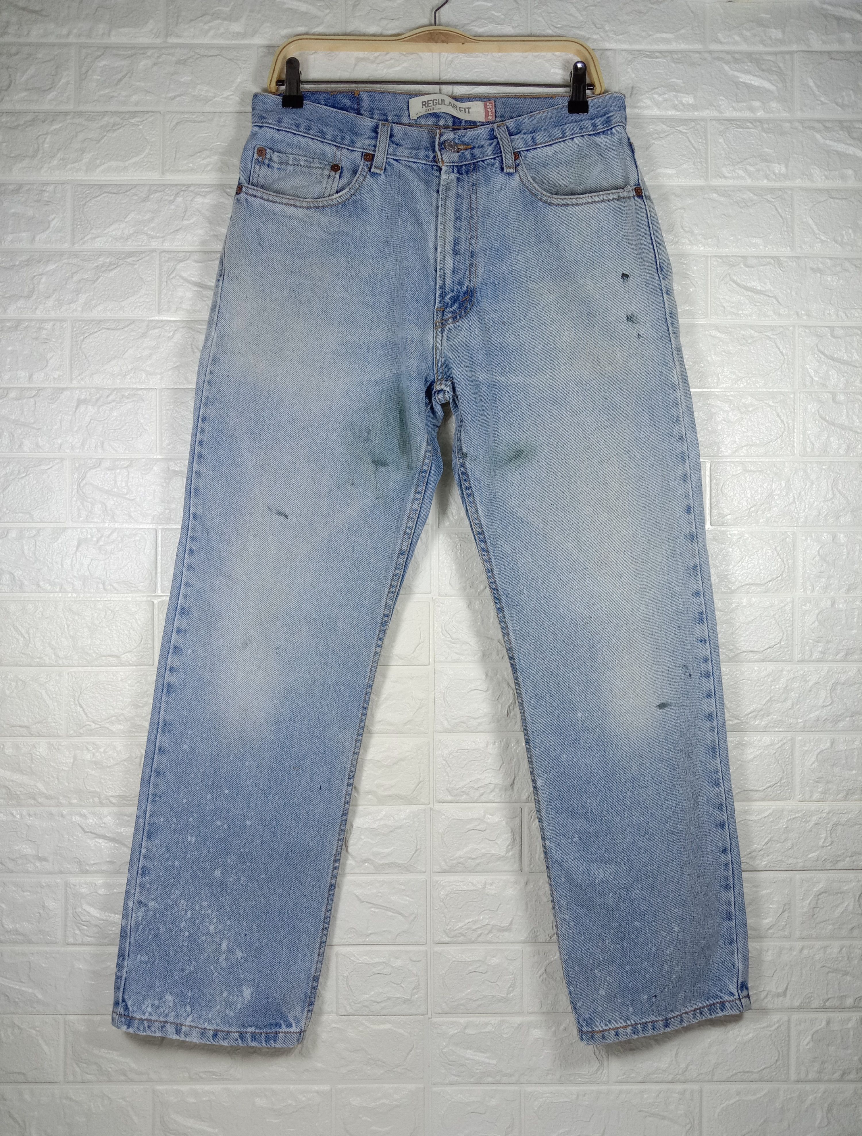Levi's Vintage Levi's 505 Light Wash Jeans Distressed Denim Size US 31 - 1 Thumbnail