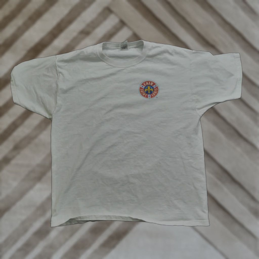 Fruit Of The Loom VINTAGE Fruit of the Loom T-Shirt Mens XL White USA Fourth of July Y2K 2000 Graphic Print Size US XL / EU 56 / 4 - 1 Thumbnail