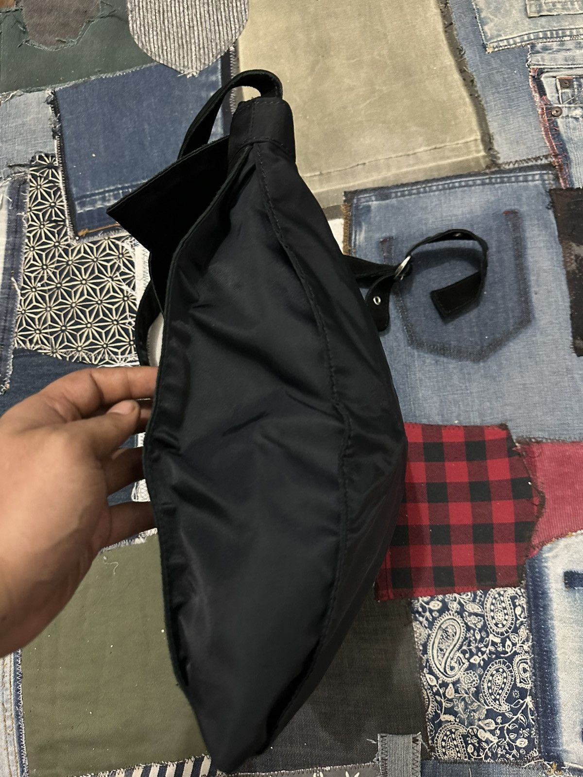 Yohji Yamamoto Ysaccs by Yohji Yamamoto Suede & Nylon cross body bag Size ONE SIZE - 9 Thumbnail