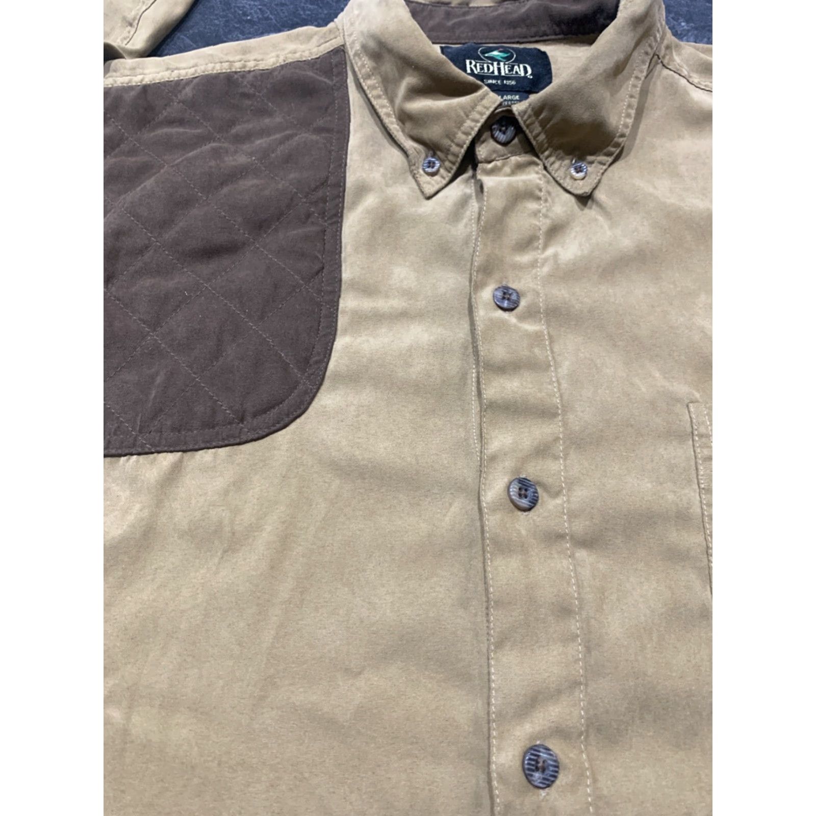 Vintage RedHead Men's XL Padded Canvas Hunting Shirt Button-Up Long Sleeve Brown Casual Outdoors Size US XL / EU 56 / 4 - 4 Thumbnail