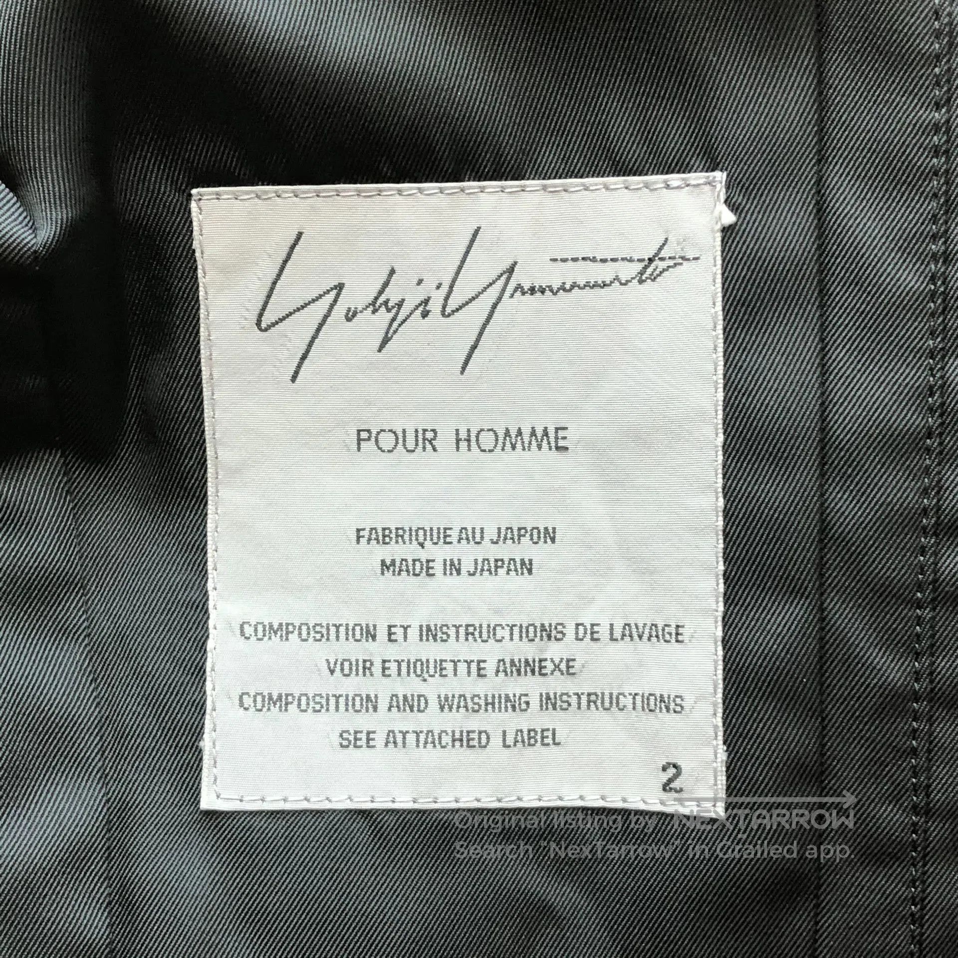 Yohji Yamamoto yohji yamamoto silk double tuxedo jacket. Size US S / EU 44-46 / 1 - 6 Thumbnail
