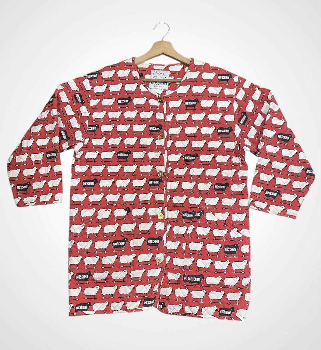 Moschino A13 Moschino Lingerie Full Print Sleepy Quilted Jacket Size L / US 10 / IT 46 - 3 Thumbnail