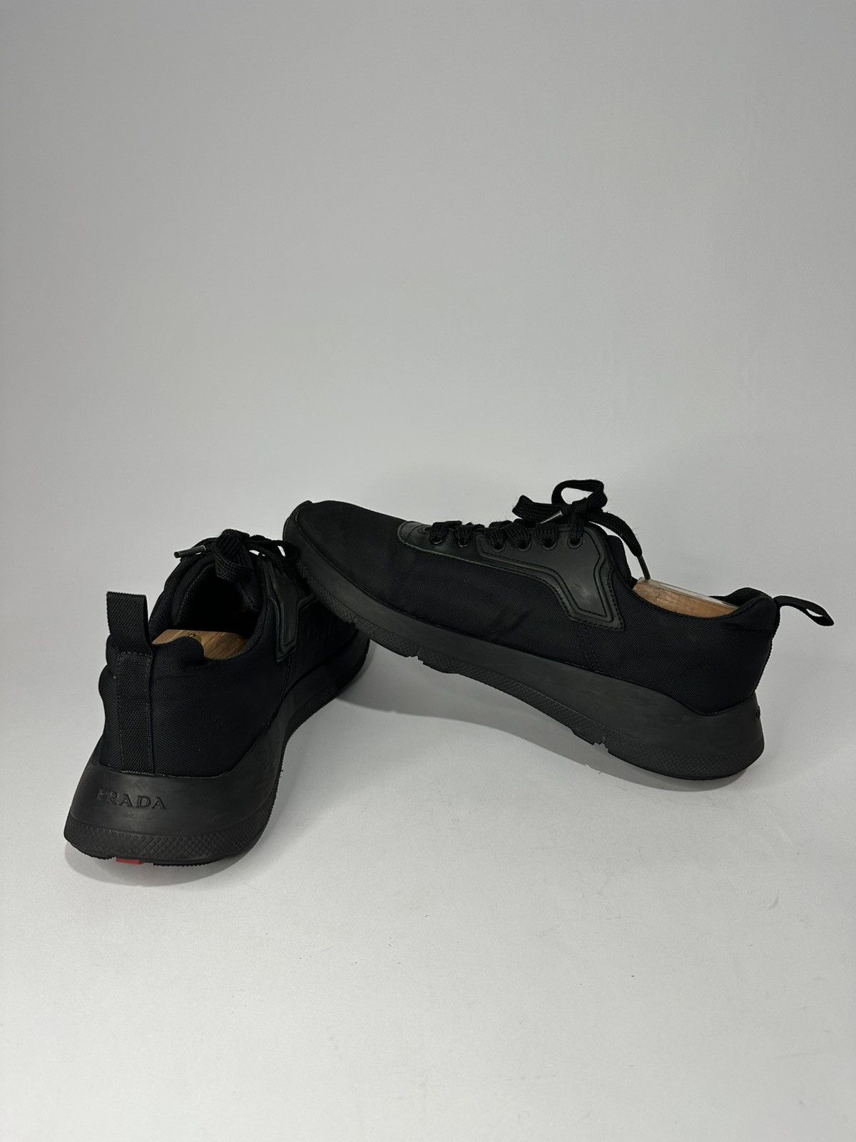 Prada Prada Black Fabric Tech Runners Sneakers. Size US 9.5 / EU 42-43 - 3 Thumbnail