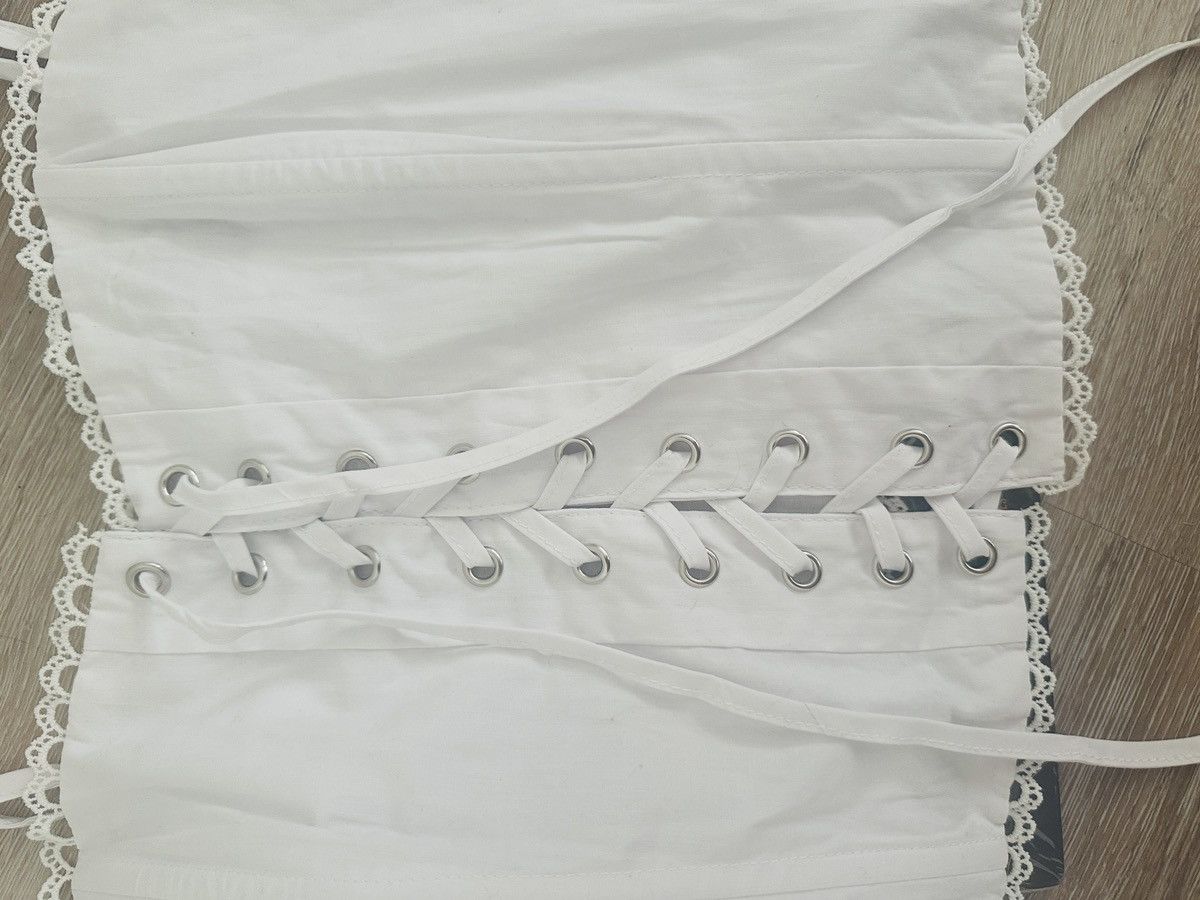 Pacsun White Corset Tie Up Top NWT Size M / US 6-8 / IT 42-44 - 2 Thumbnail