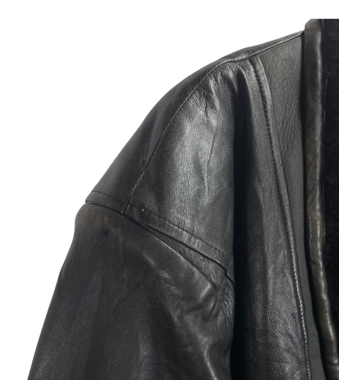Lanvin Vintage Lanvin Studio Collared Fur Leather Jacket Size US L / EU 52-54 / 3 - 9 Thumbnail