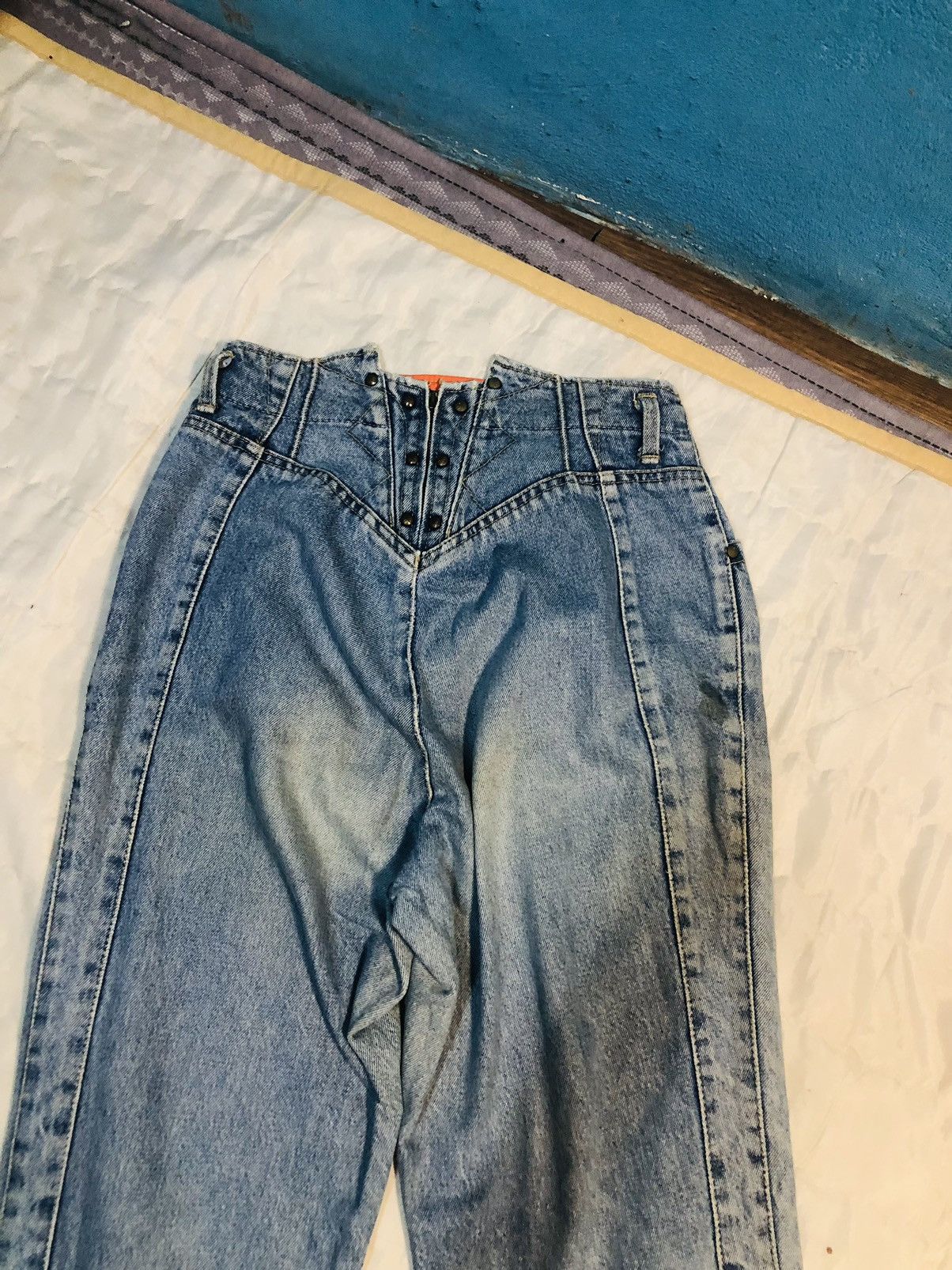 Japanese Brand Climax Double Zipper Jeans (10) Size US 26 / EU 42 - 13 Thumbnail