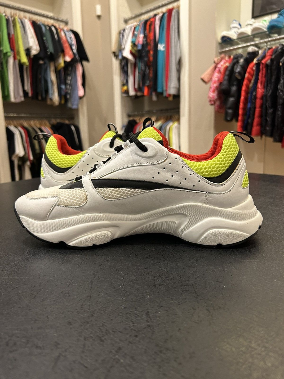 Dior Dior B22 White/Neon Size US 11 / EU 44 - 3 Thumbnail
