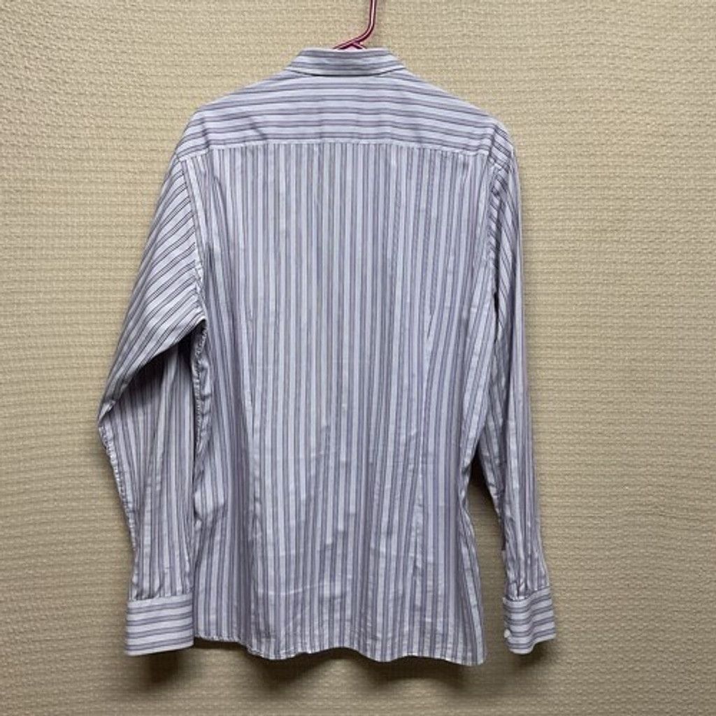 Ted Baker Ted Baker Striped Button Up Long Sleeve Shirt Men Size 5(XL) Size US XL / EU 56 / 4 - 8 Thumbnail