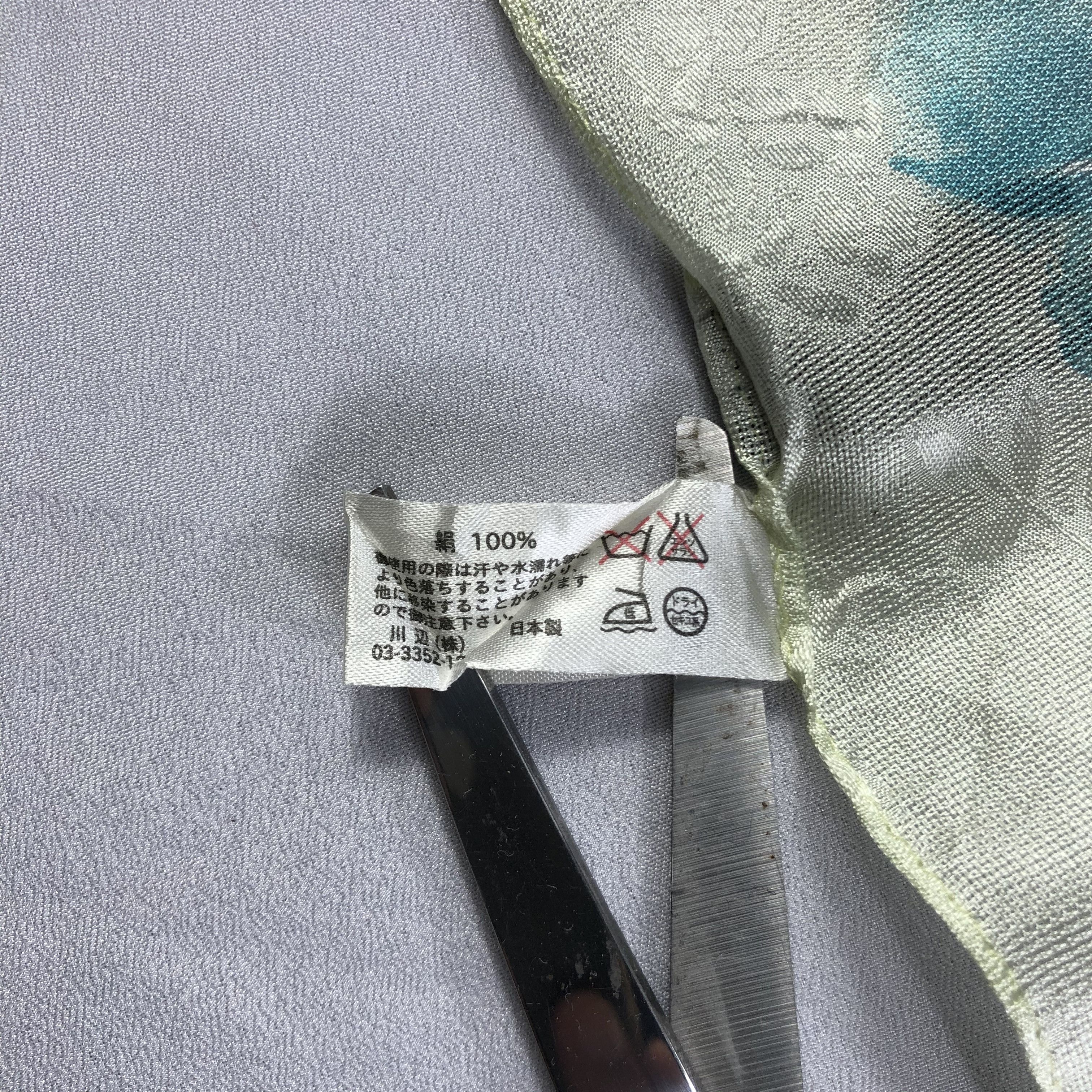 Hanae Mori × Vintage Vintage Hanae Mori Silk Scarf Size ONE SIZE - 5 Thumbnail