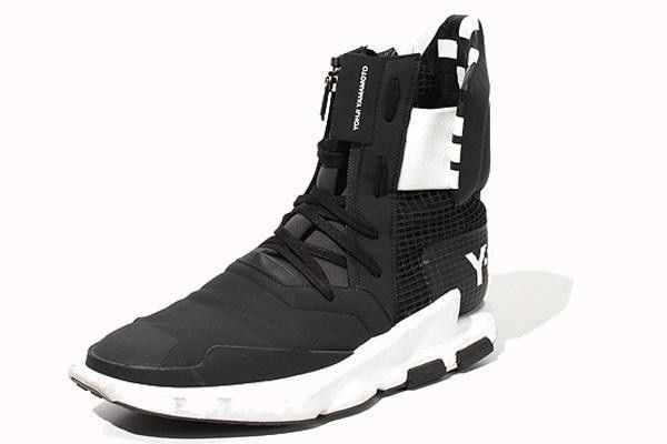 Adidas Y-3 Noci High Black White Sneaker Boots Size US 9 / EU 42 - 3 Thumbnail