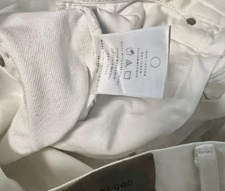 Fear of God Fear of God 4th white jeans Size US 29 - 6 Thumbnail