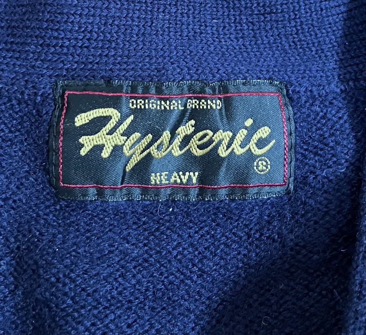 Hysteric Glamour TAX FREE 🇺🇸 hysteric glamour knitted graphic logo cardigan Size US S / EU 44-46 / 1 - 5 Thumbnail