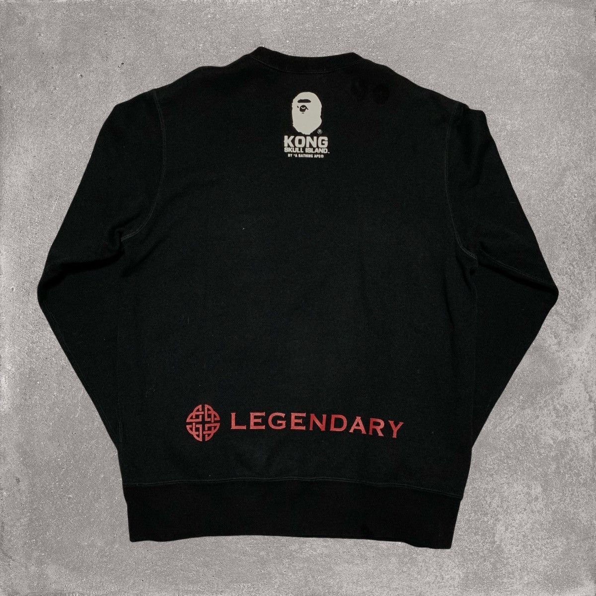 Bape Bape Medium Kong Skull Island Black Sweatshirt Bathing Ape Size US M / EU 48-50 / 2 - 2 Thumbnail