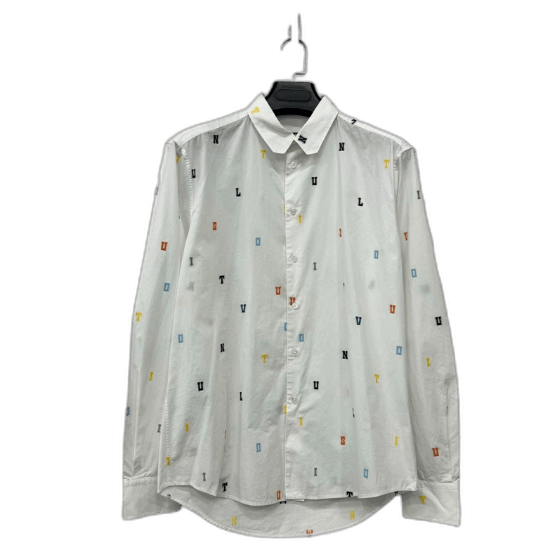 Louis Vuitton Louis Vuitton Embroidered Long Sleeve Shirt -2505 Size US M / EU 48-50 / 2 - 1 Thumbnail
