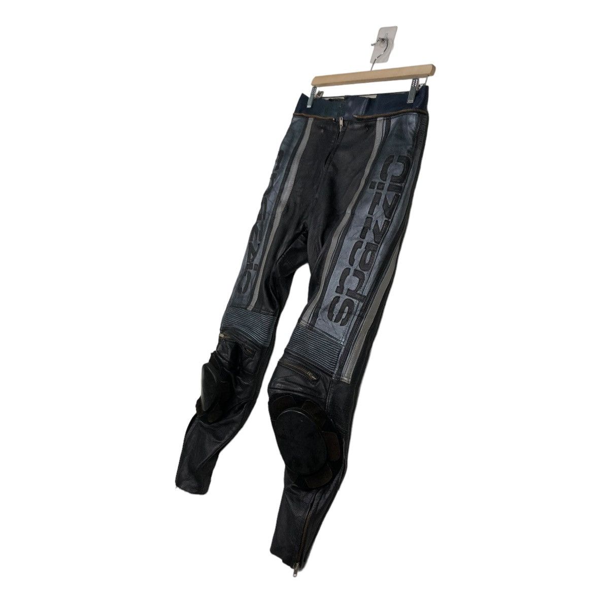 Kadoya 🔥VINTAGE GENUINE LEATHER PANTS MOTORCROSS SPAZZIO Size US 30 / EU 46 - 4 Thumbnail
