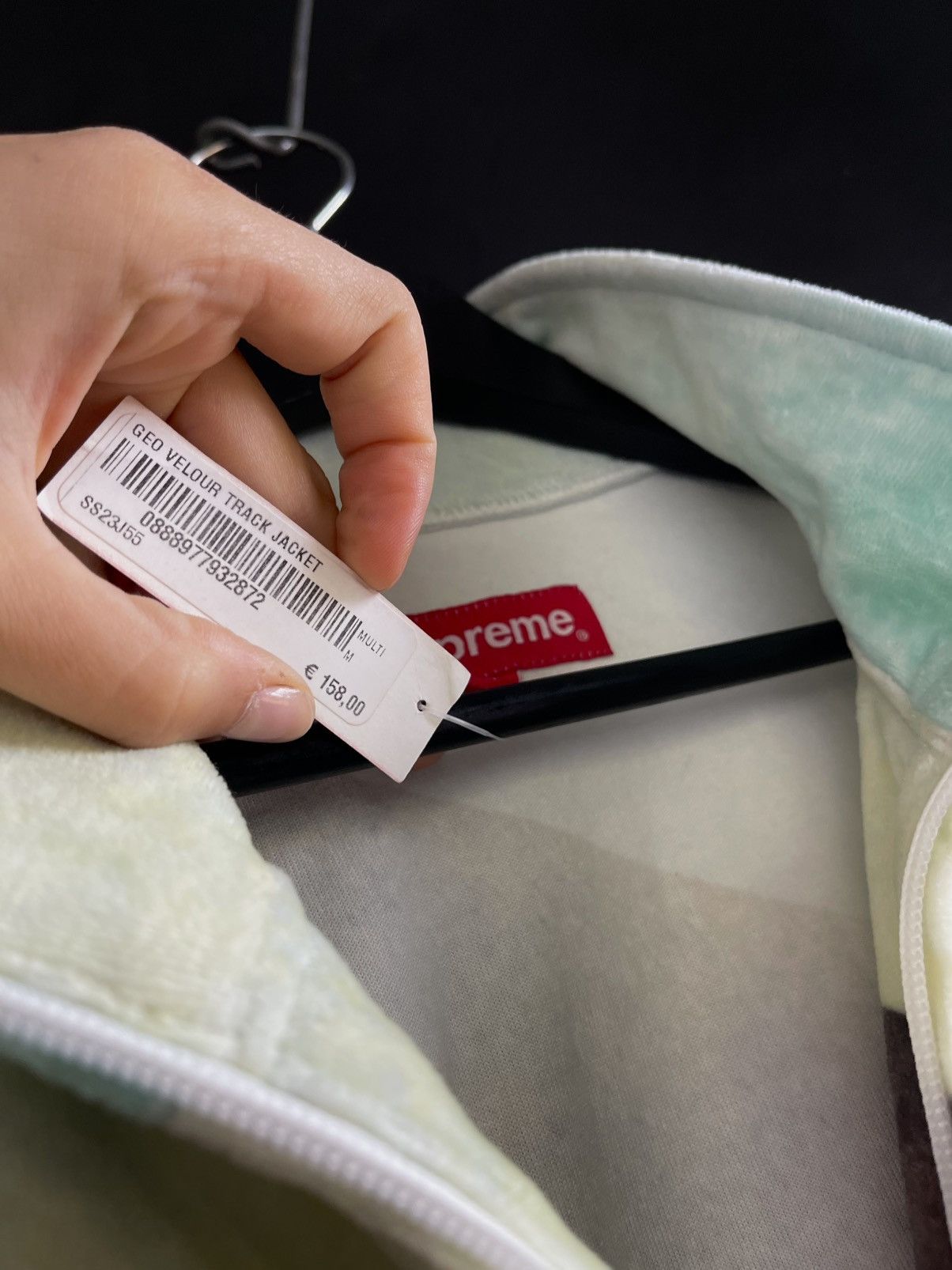 Supreme Supreme Geo Velour Track Jacket Multicolor Size US M / EU 48-50 / 2 - 7 Thumbnail
