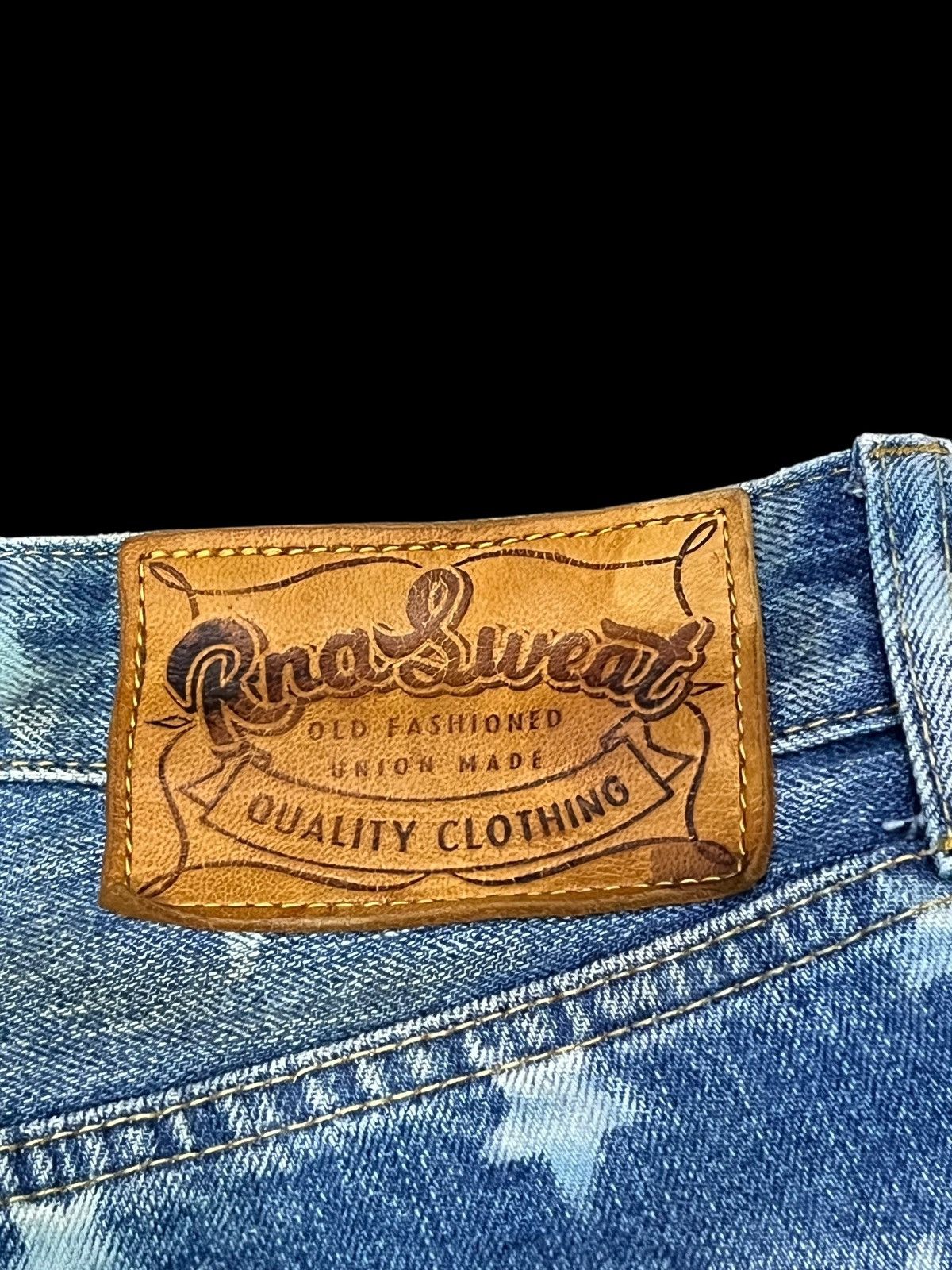 Hypebeast RNA USA Flag Distressed Denim Shorts - Stars & Stripes Size 28" / US 6 / IT 42 - 8 Thumbnail